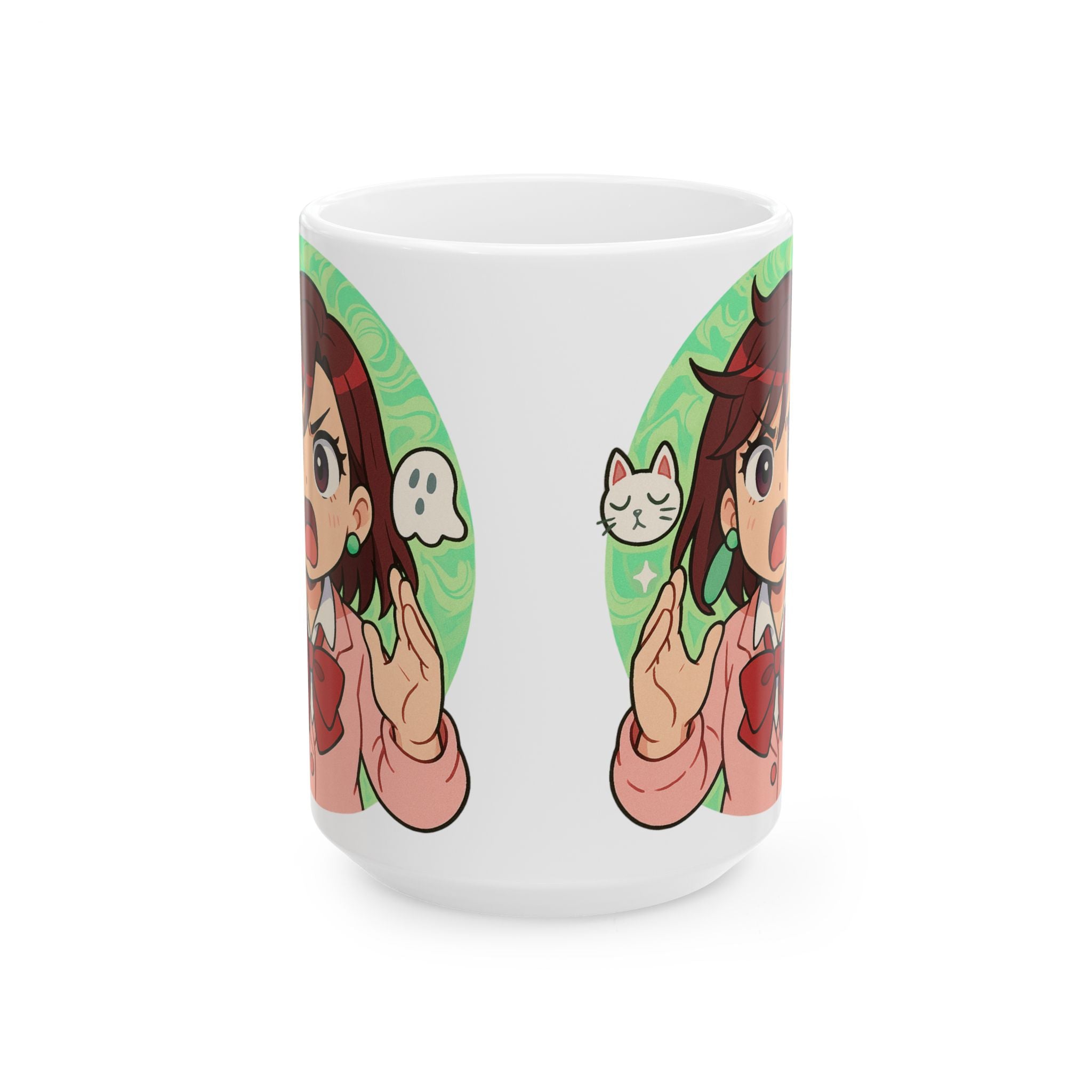 Anime Ceramic Mug, (11oz, 15oz)
