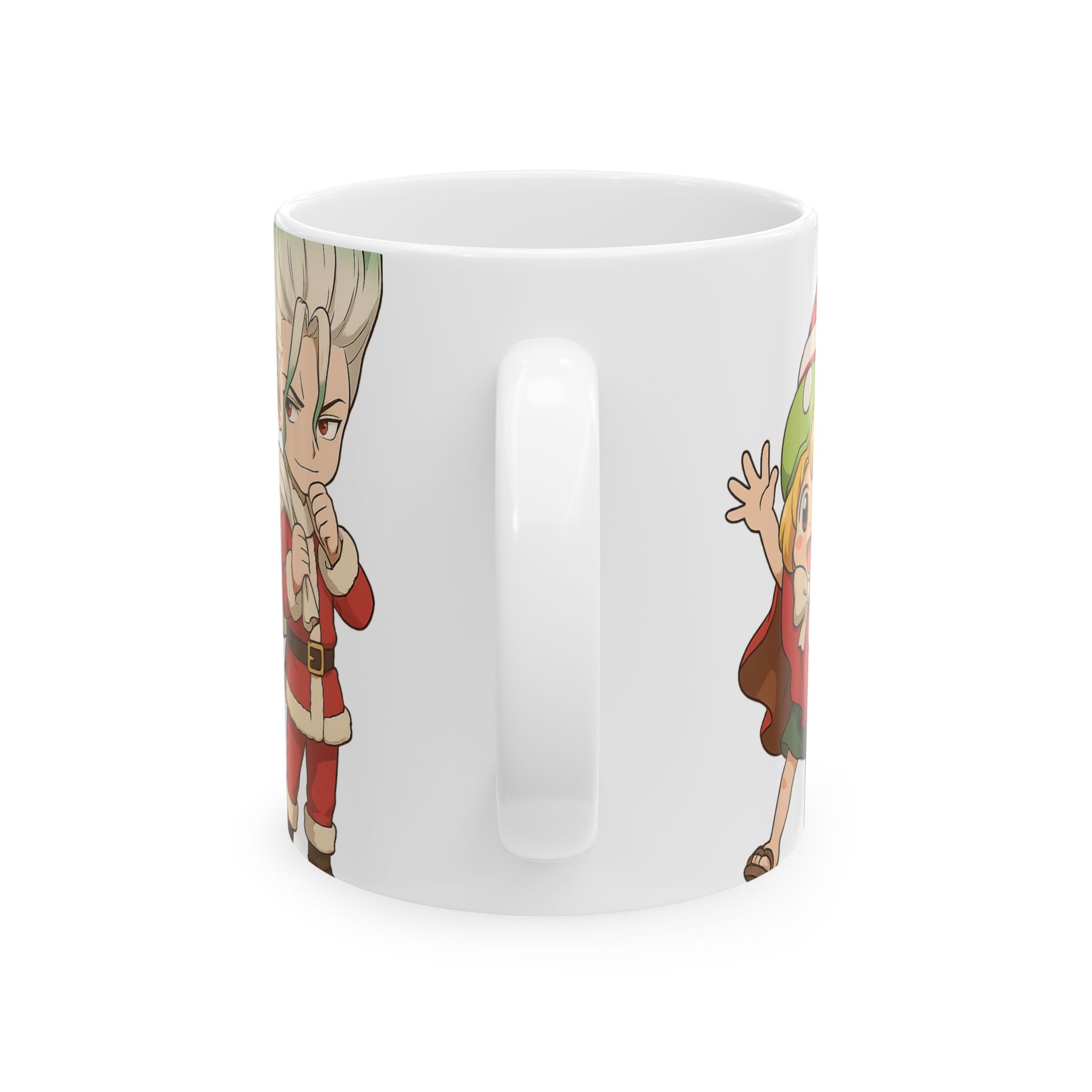 Dr Stone Anime Christmas Ceramic Mug, (11oz, 15oz)