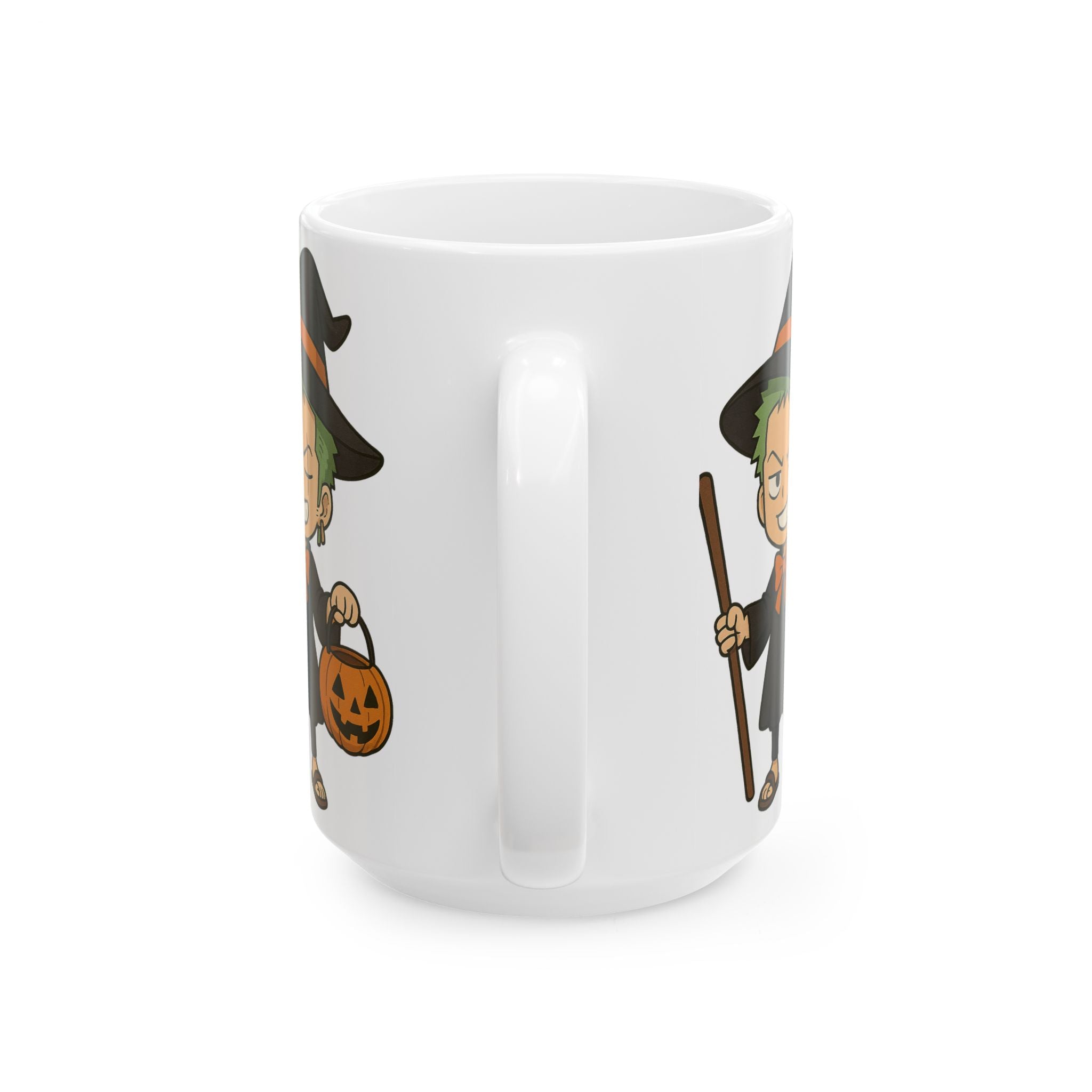 Halloween Zoro Anime Ceramic Mug, (11oz, 15oz)