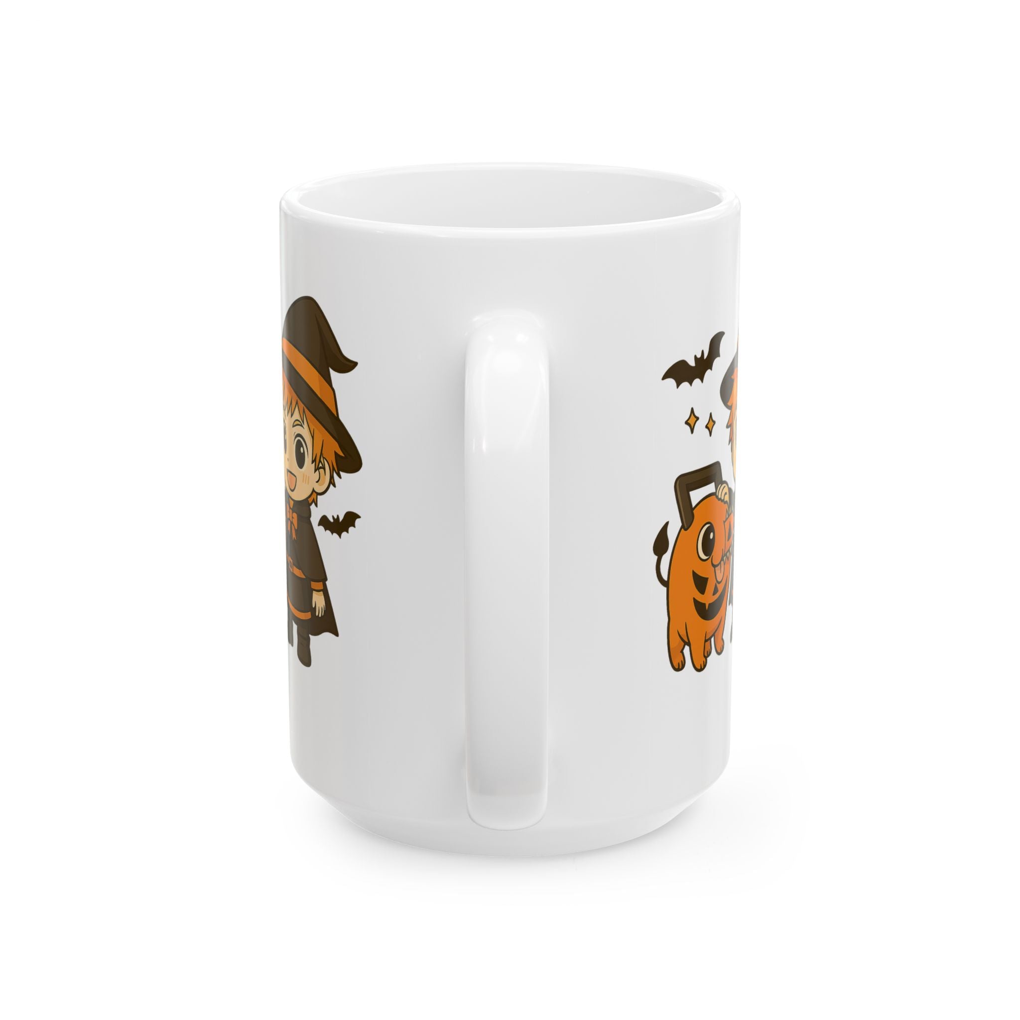 Chainsaw Man Halloween Anime Halloween Ceramic Mug, (11oz, 15oz)