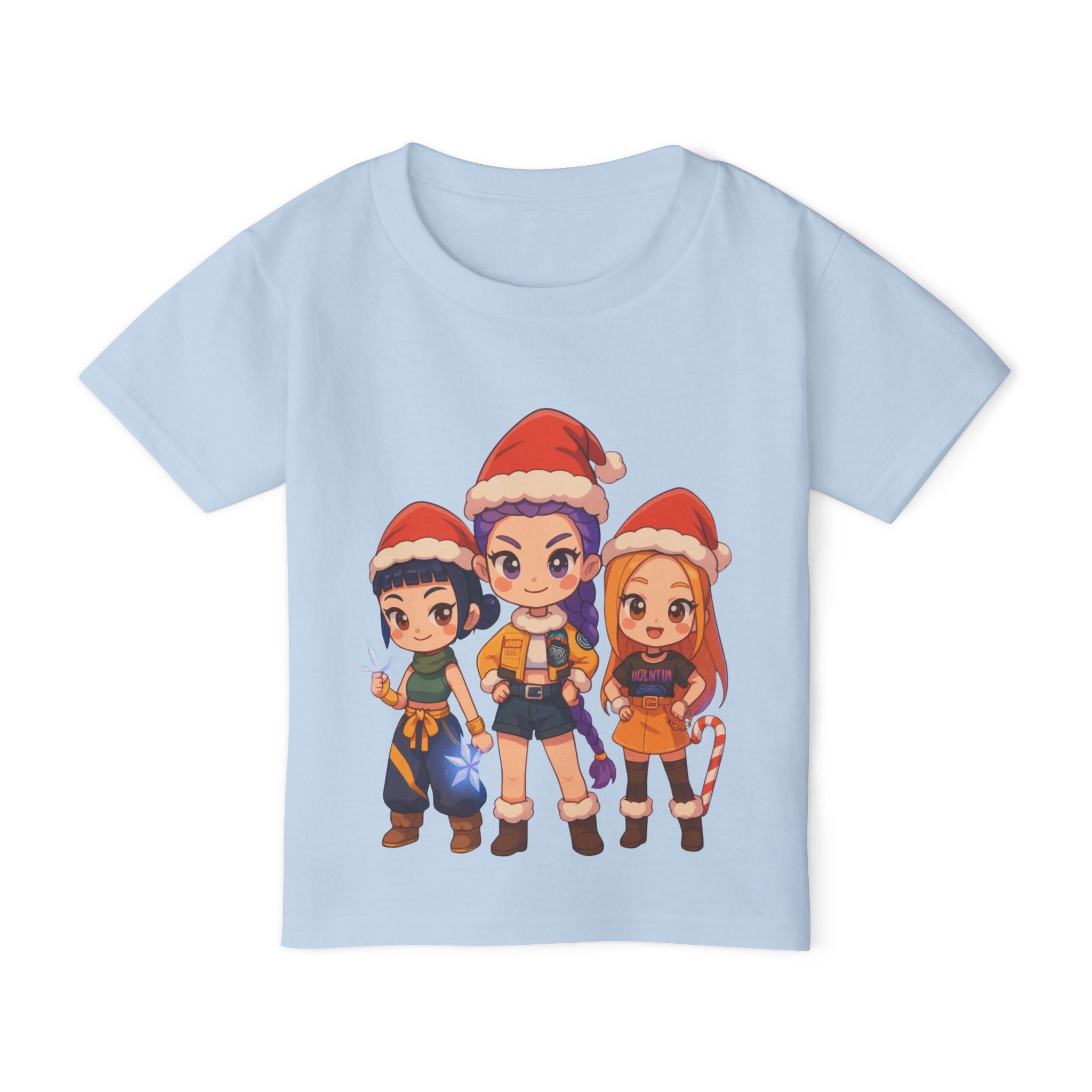 Kpop Demon Hunter Christmas Anime Heavy Cotton™ Toddler T-shirt