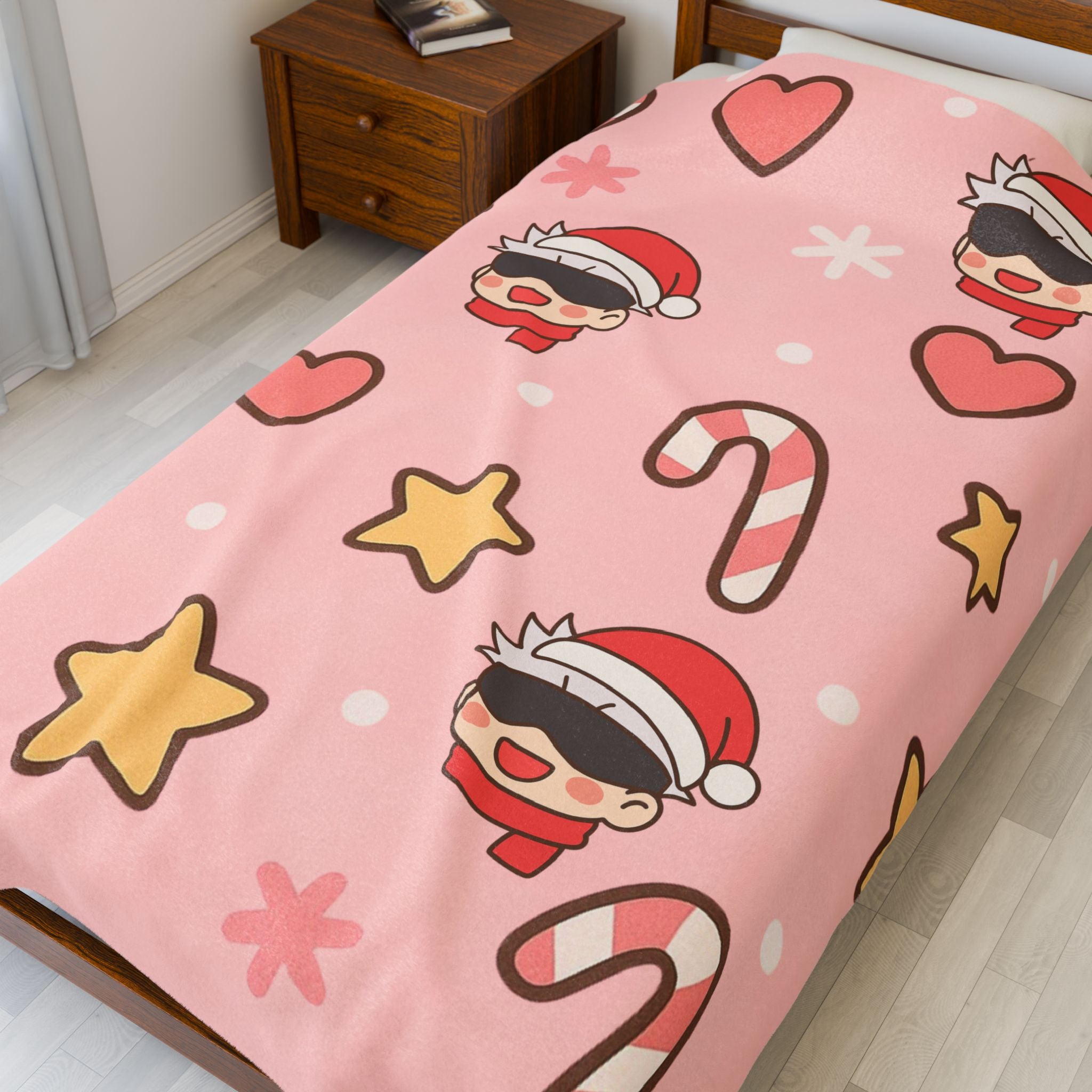 Gojo Christmas Velveteen Plush Blanket
