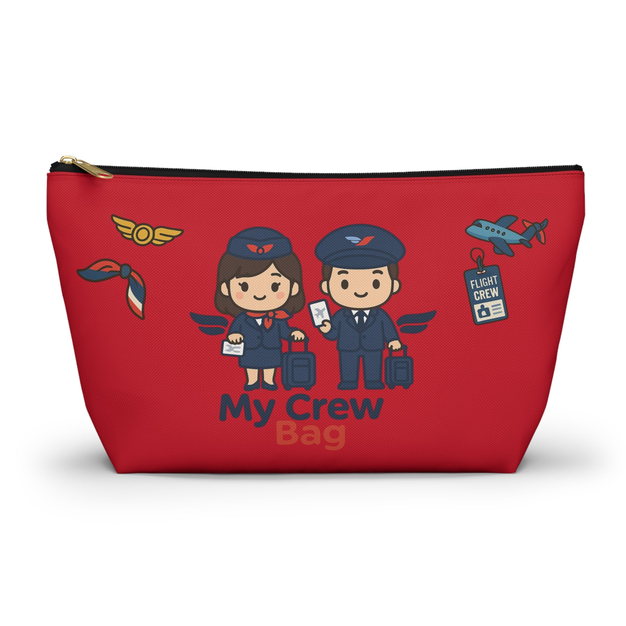 Flight Crew Accessory Pouch w T-bottom