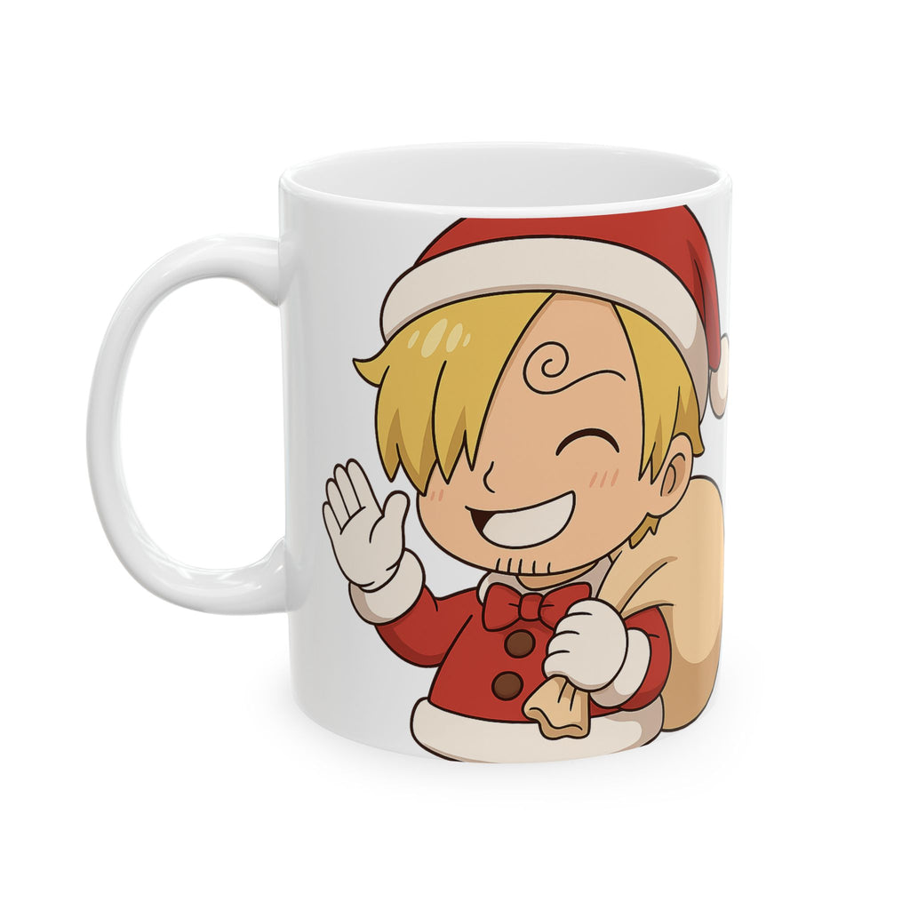 Christmas Sanji Anime Ceramic Mug, (11oz, 15oz)