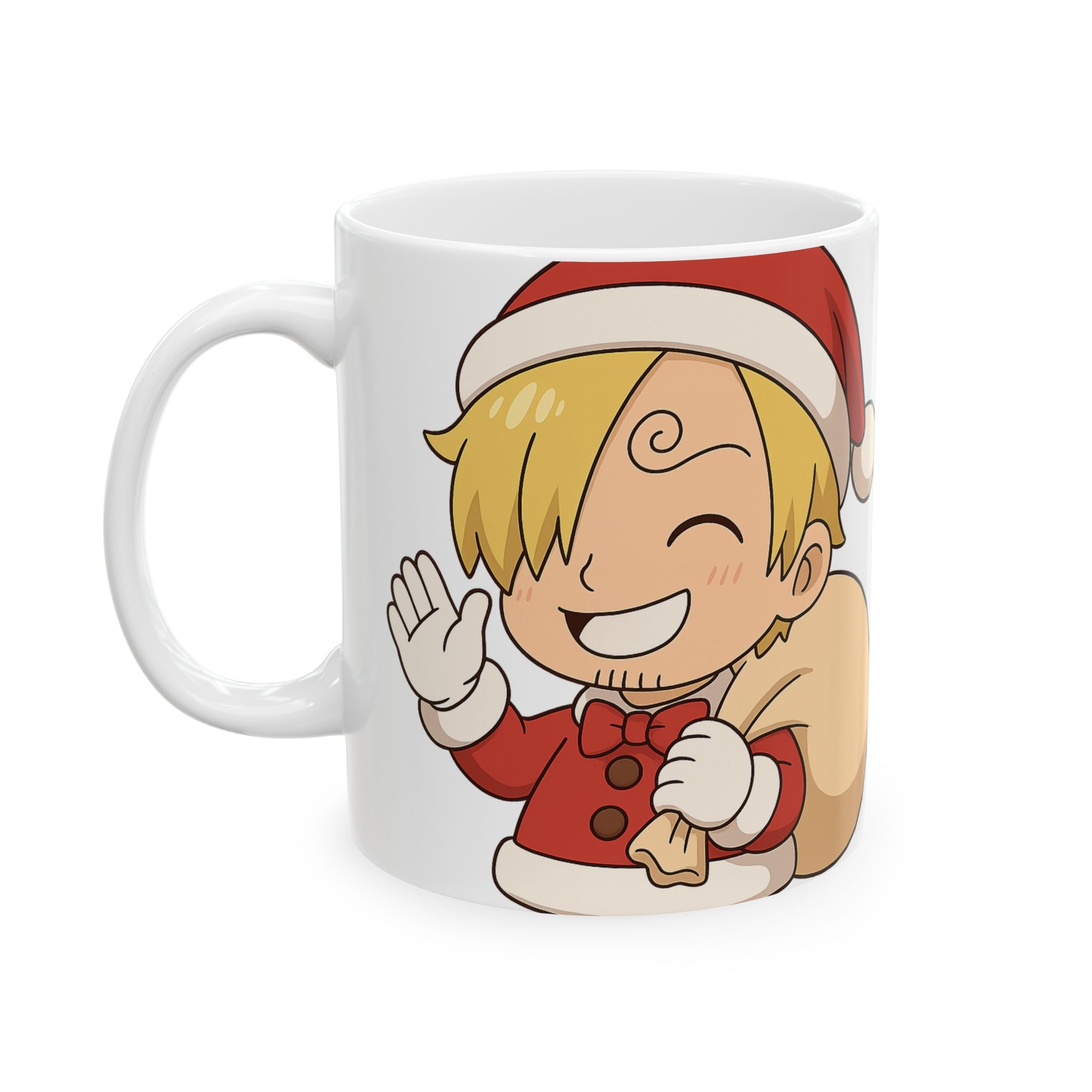Christmas Sanji Anime Ceramic Mug, (11oz, 15oz)
