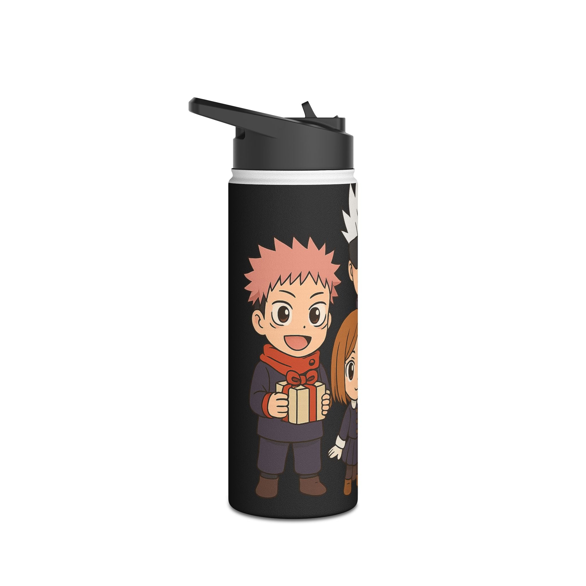 Jujutsu Kaisen Anime Stainless Steel Water Bottle, Standard Lid ( Solo Leveling)