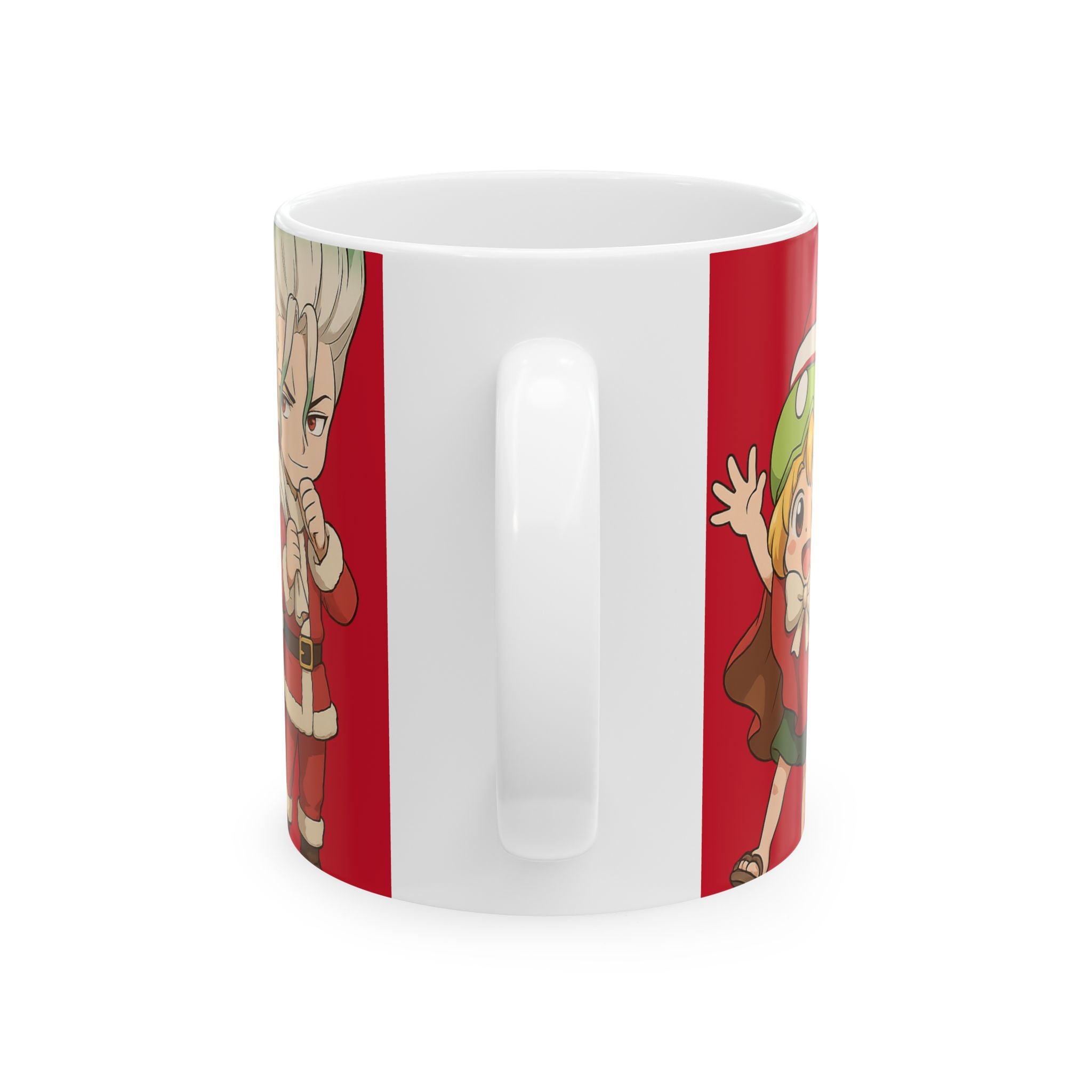 Dr Stone Anime Christmas Ceramic Mug, (11oz, 15oz)