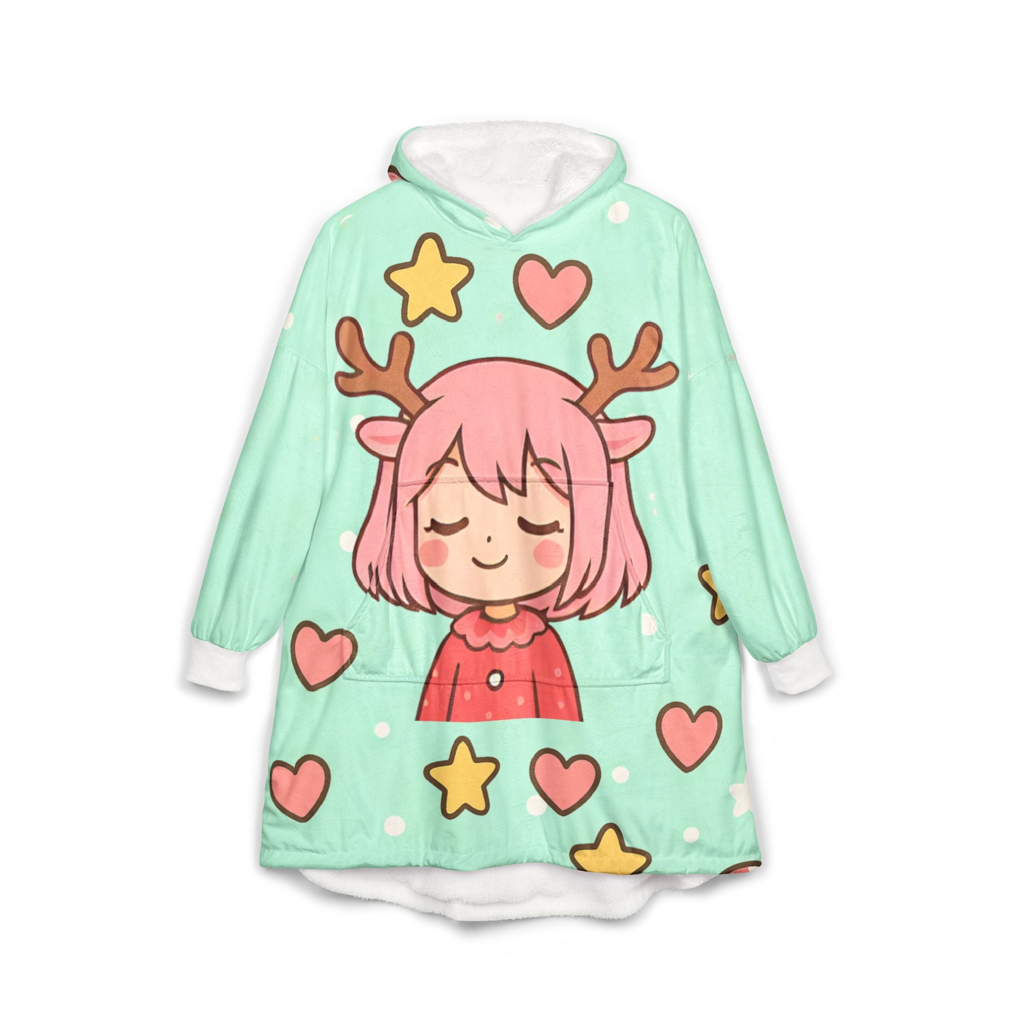 Christmas Kawaii Hooded Blanket, Japanese style