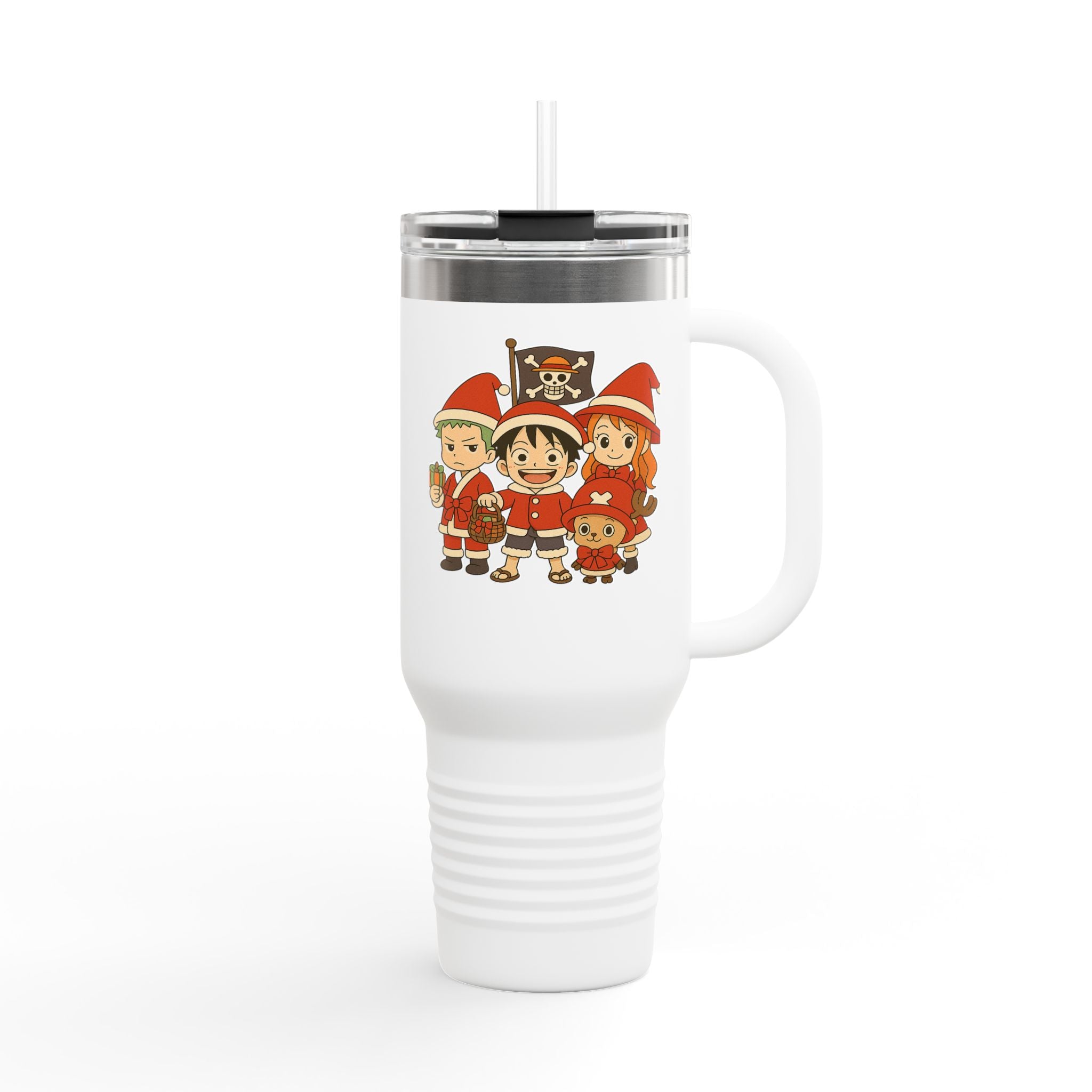 One Piece Christmas Anime Insulated Travel Mug, 40oz