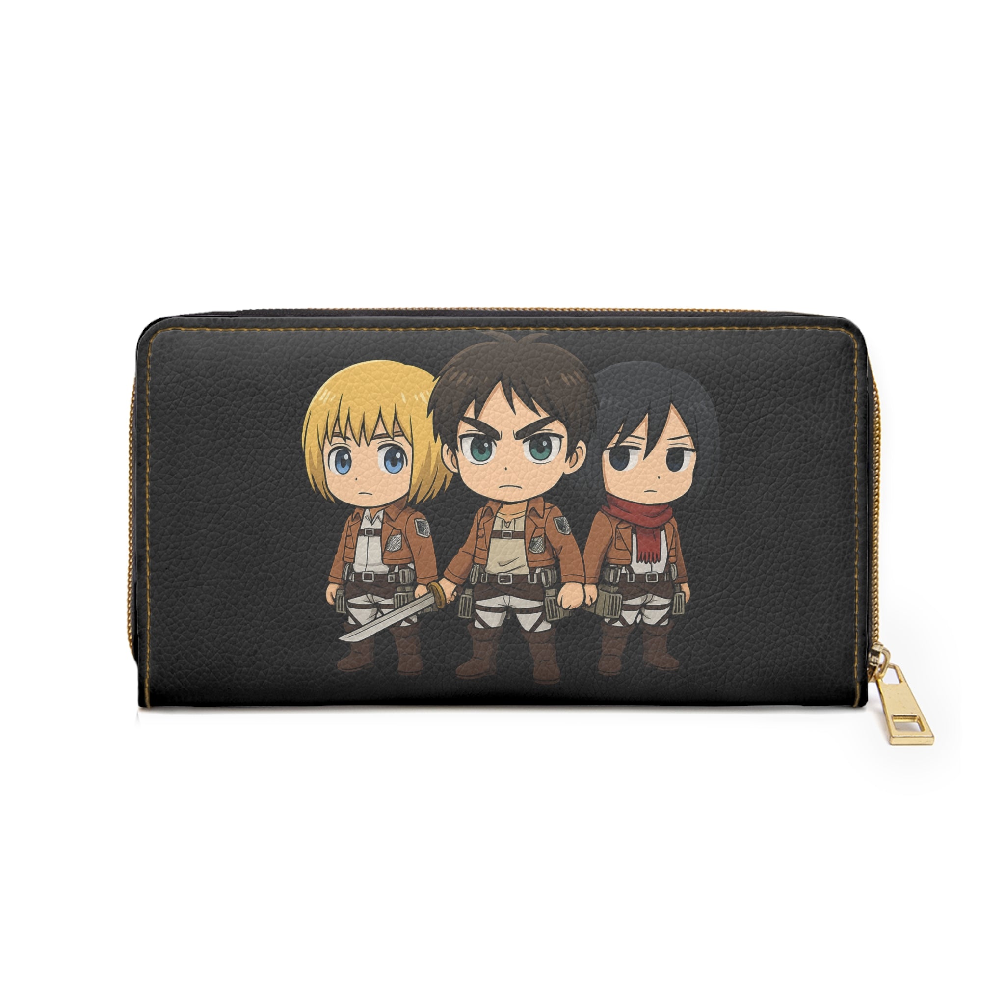 Anime Zipper Wallet, Japanese Cartoon Character Money Holder, Manga Graphic Print Purse, Anime Lover Gift, Comic Book Wallet, Geek