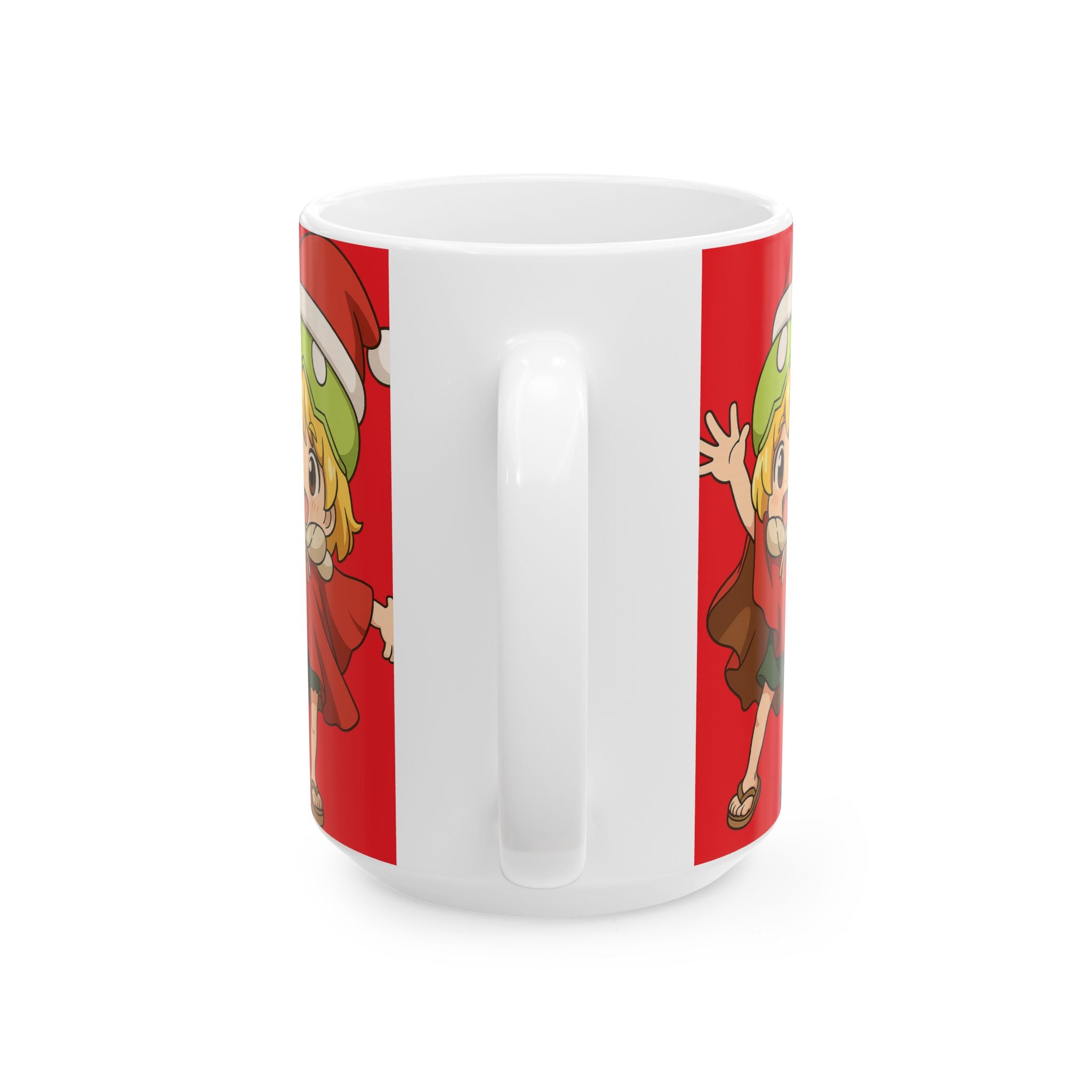Dr Stone Anime Christmas Suica Ceramic Mug, (11oz, 15oz)