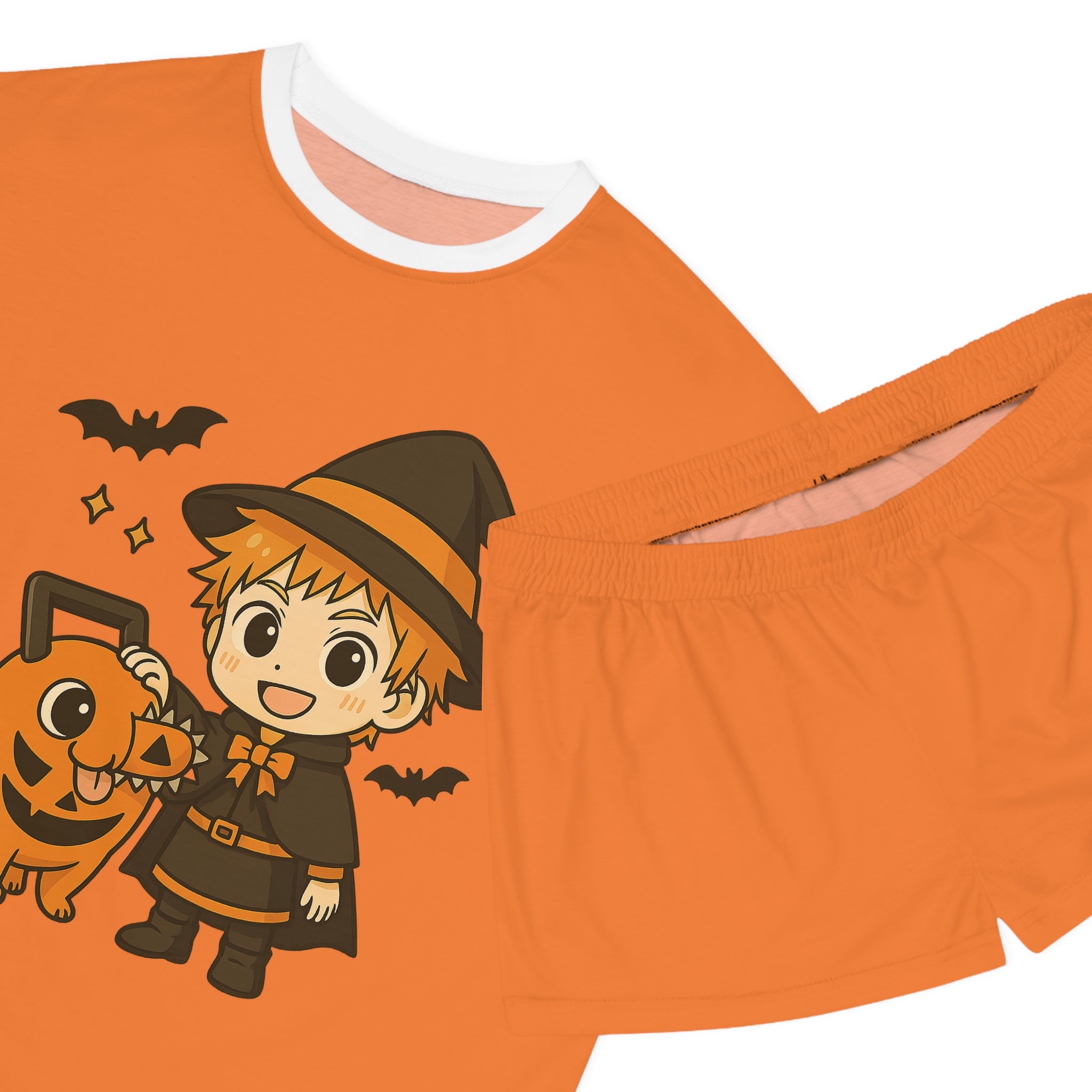 Chainsaw Man Halloween Women's Short Pajama Set