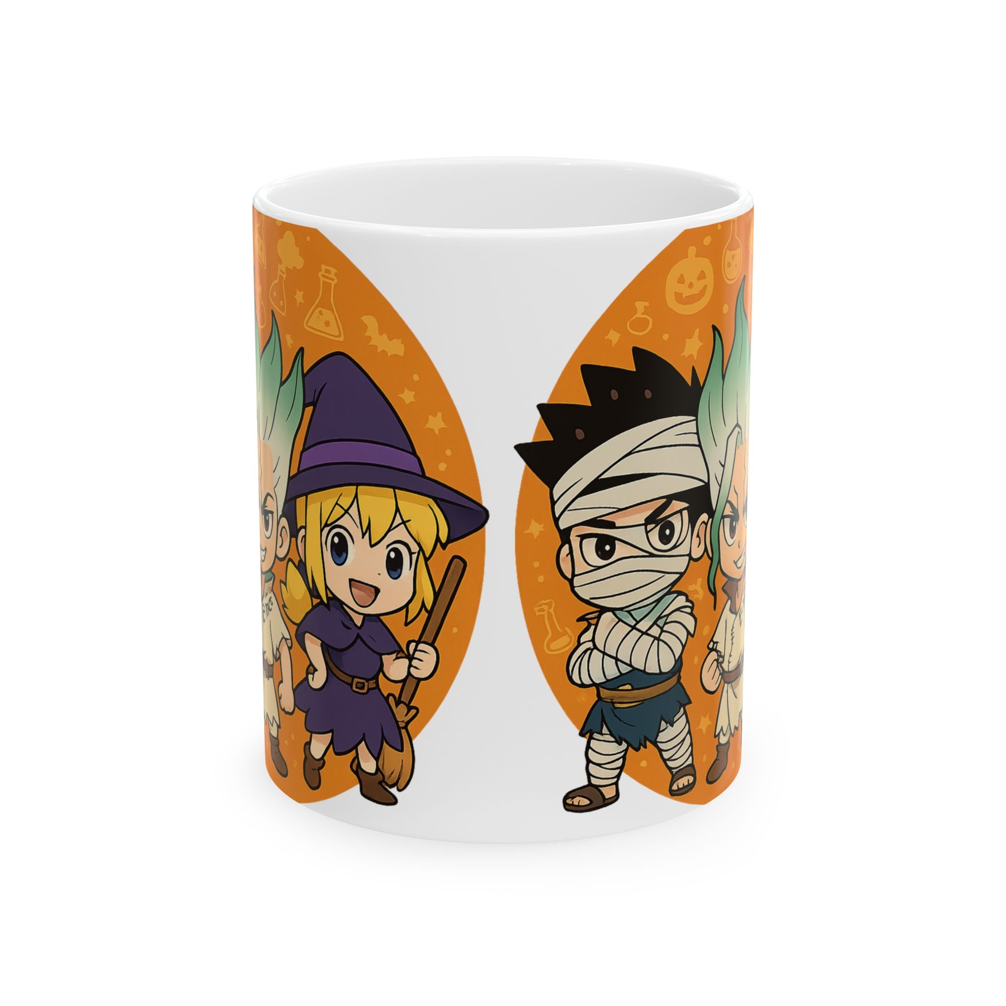 Dr Stone Anime Halloween Ceramic Mug, (11oz, 15oz)