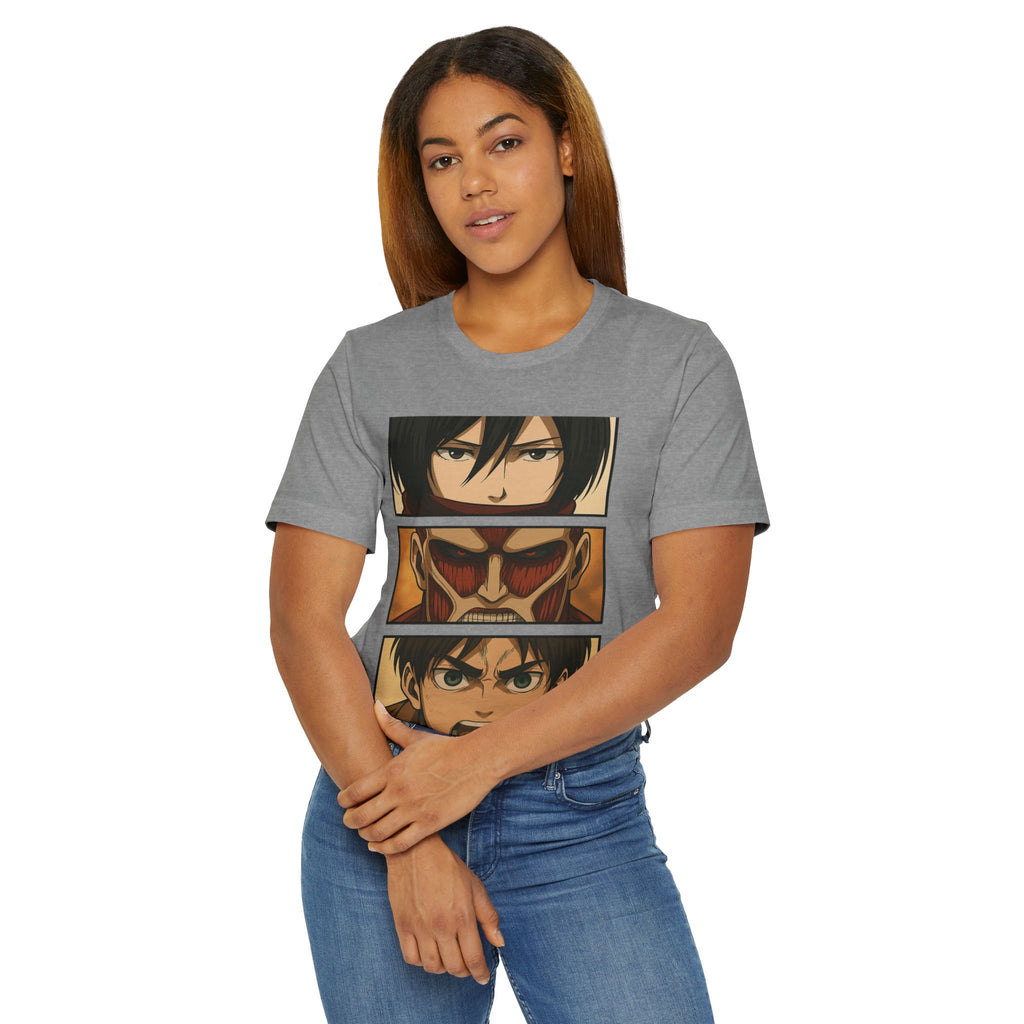 Attack on titan Anime Unisex Jersey T-Shirt