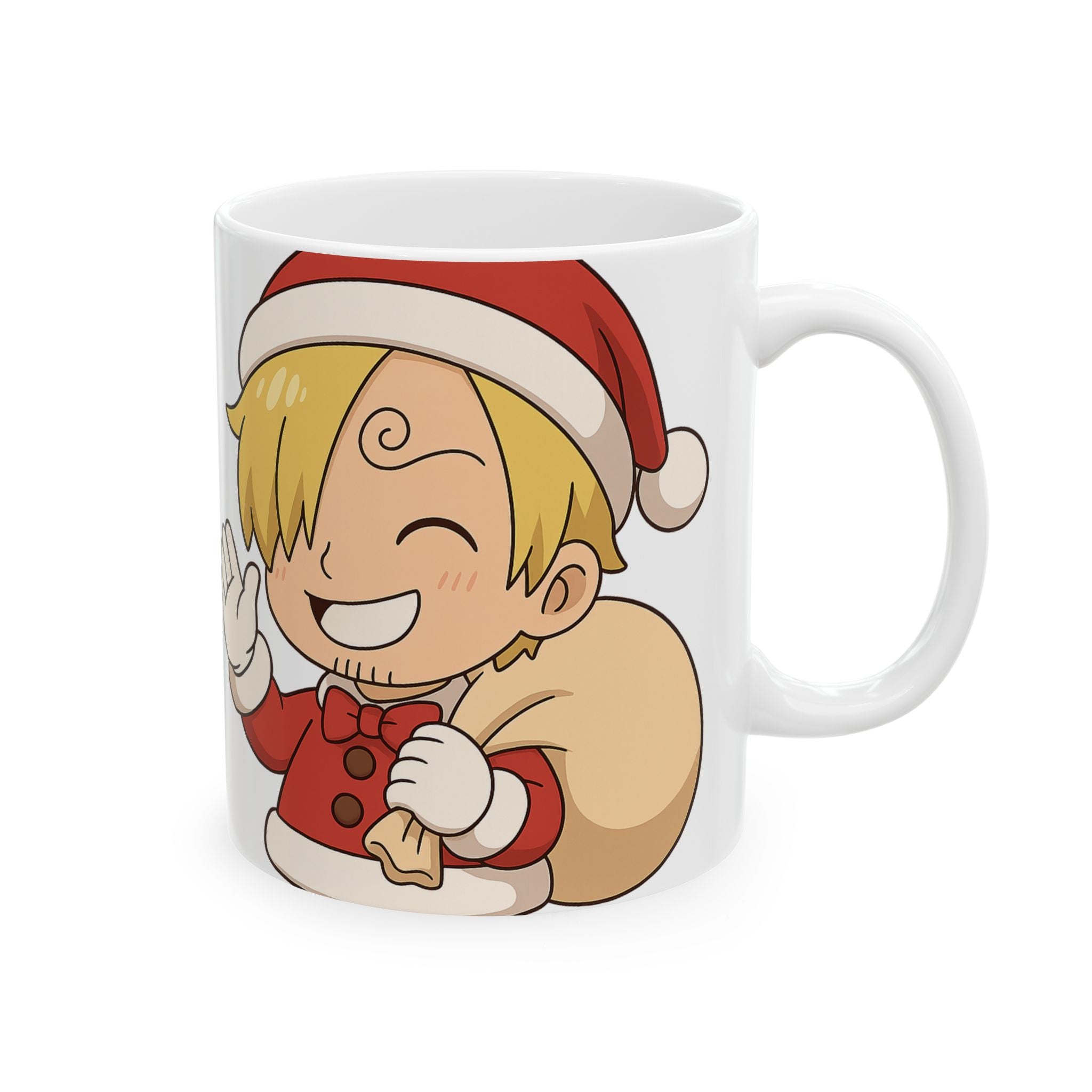 Christmas Sanji Anime Ceramic Mug, (11oz, 15oz)