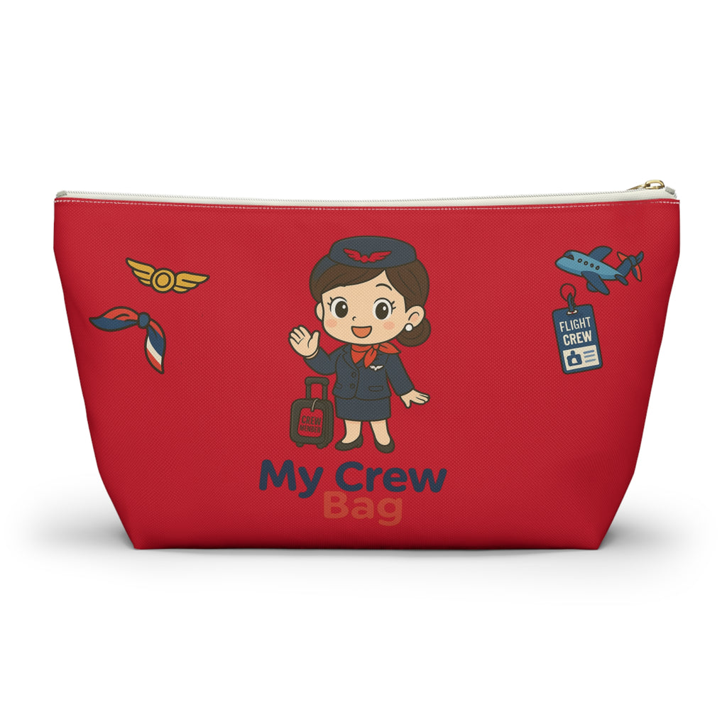 Flight Crew Accessory Pouch w T-bottom