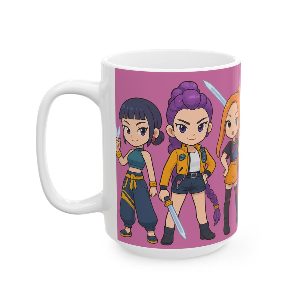 Kpop Demon hunters Ceramic Mug, (11oz, 15oz)
