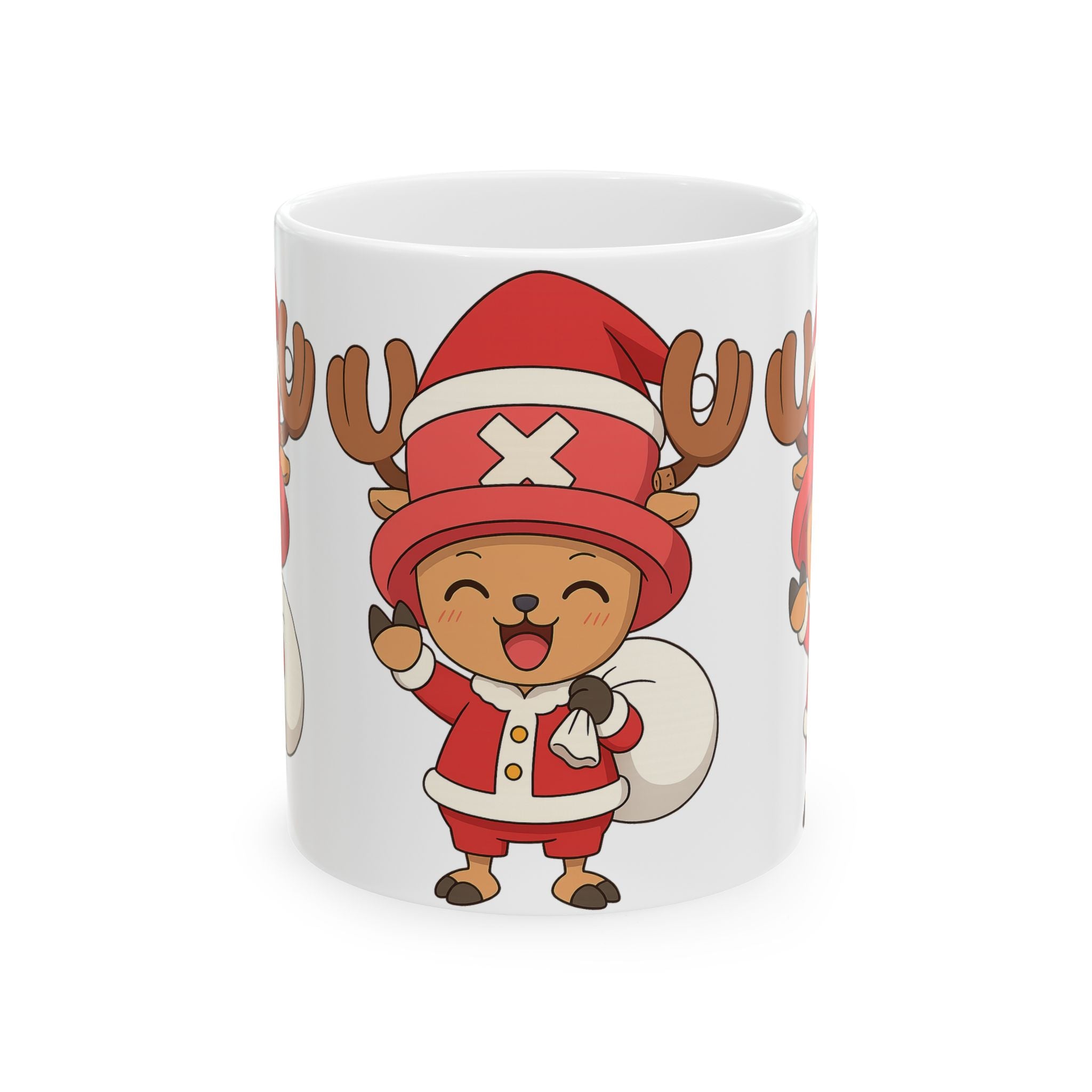 Christmas Chopper Anime Ceramic Mug, (11oz, 15oz)