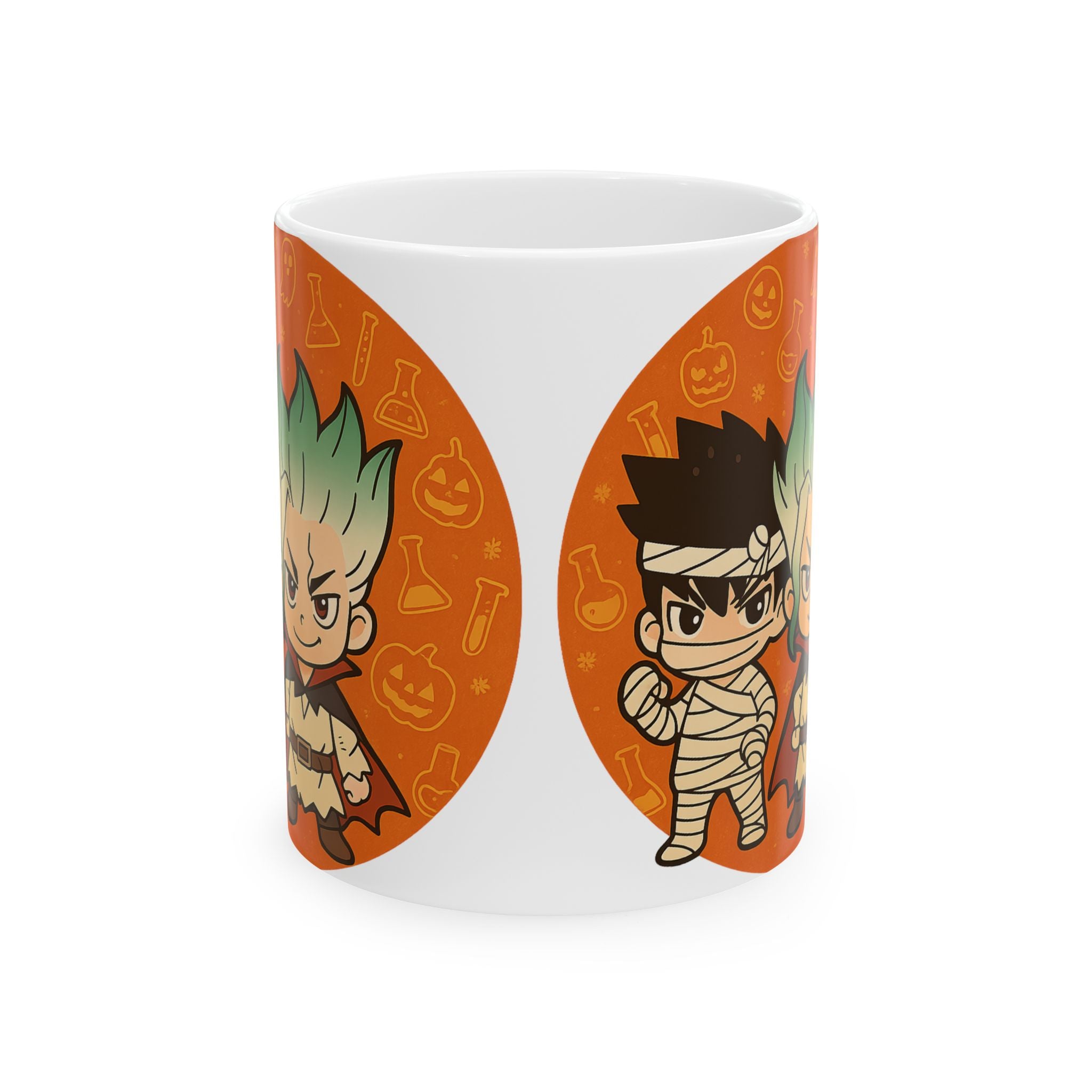 Dr Stone Anime Halloween Ceramic Mug, (11oz, 15oz)