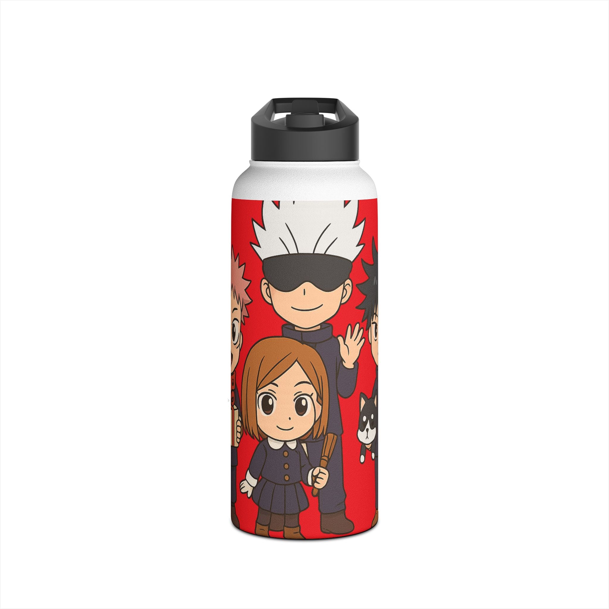 Jujutsu Kaisen Anime Stainless Steel Water Bottle, Standard Lid ( Solo Leveling)