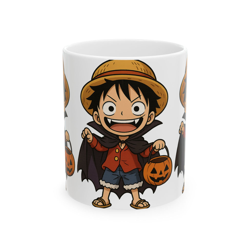 Halloween Luffy Anime Ceramic Mug, (11oz, 15oz)
