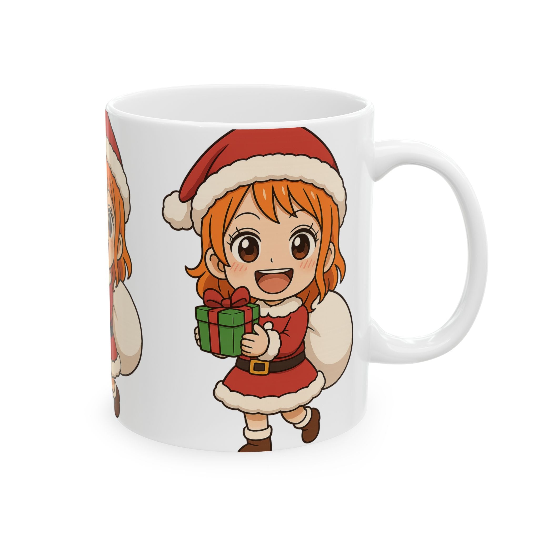 Christmas Nami Anime Ceramic Mug, (11oz, 15oz)