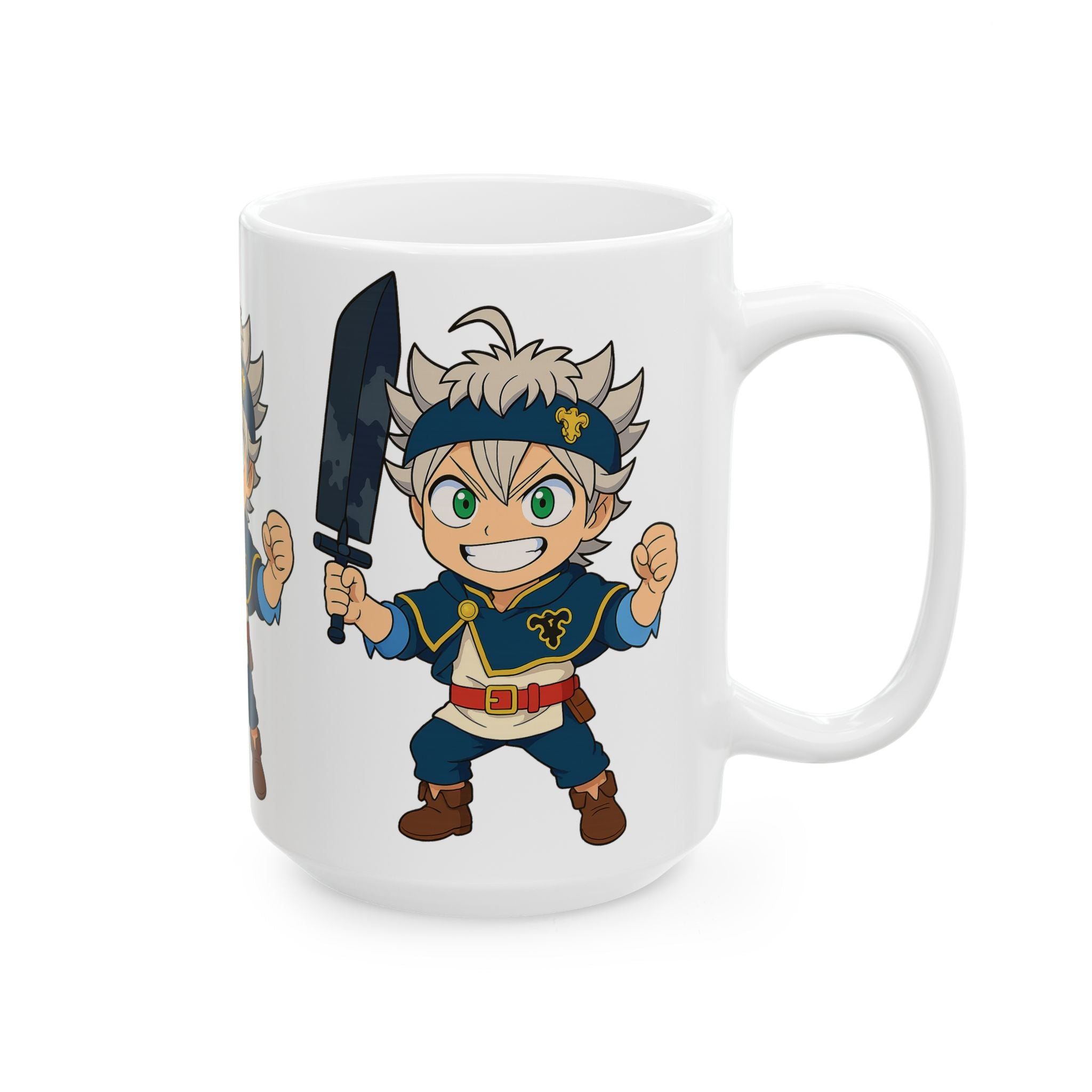 Black Clover Anime Ceramic Mug, (11oz, 15oz)