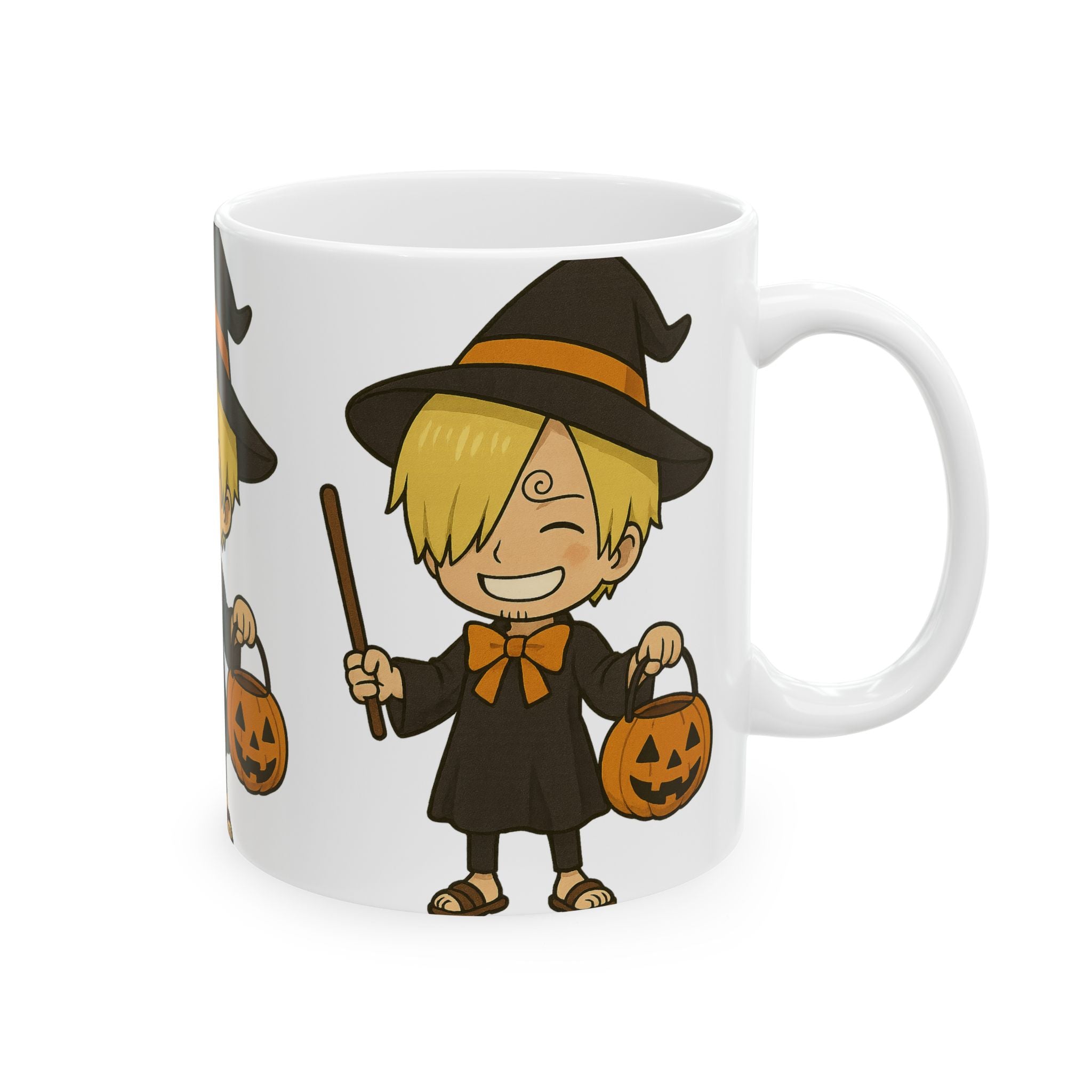 Halloween Sanji Anime Ceramic Mug, (11oz, 15oz)