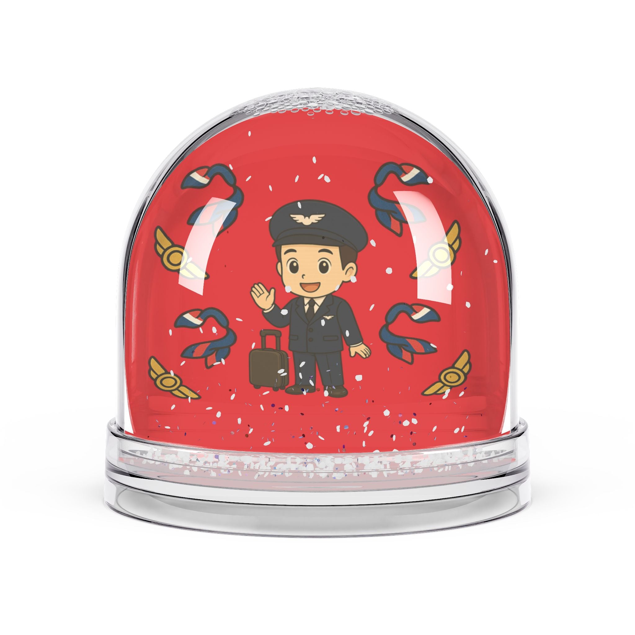 Flight Crew Snow Globe