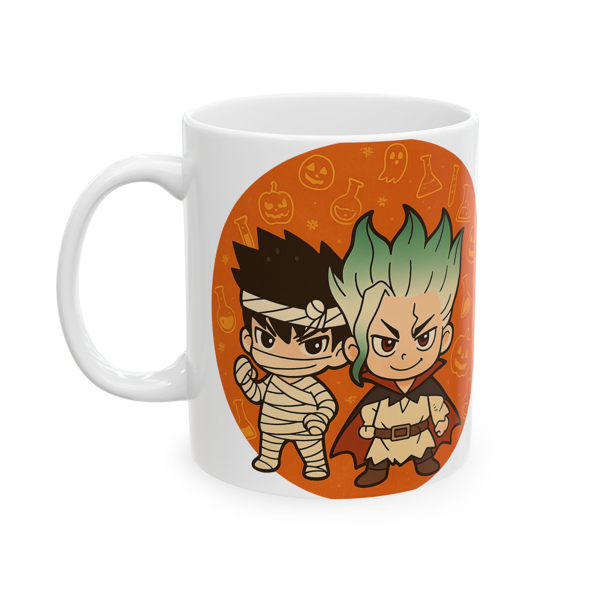 Dr Stone Anime Halloween Ceramic Mug, (11oz, 15oz)