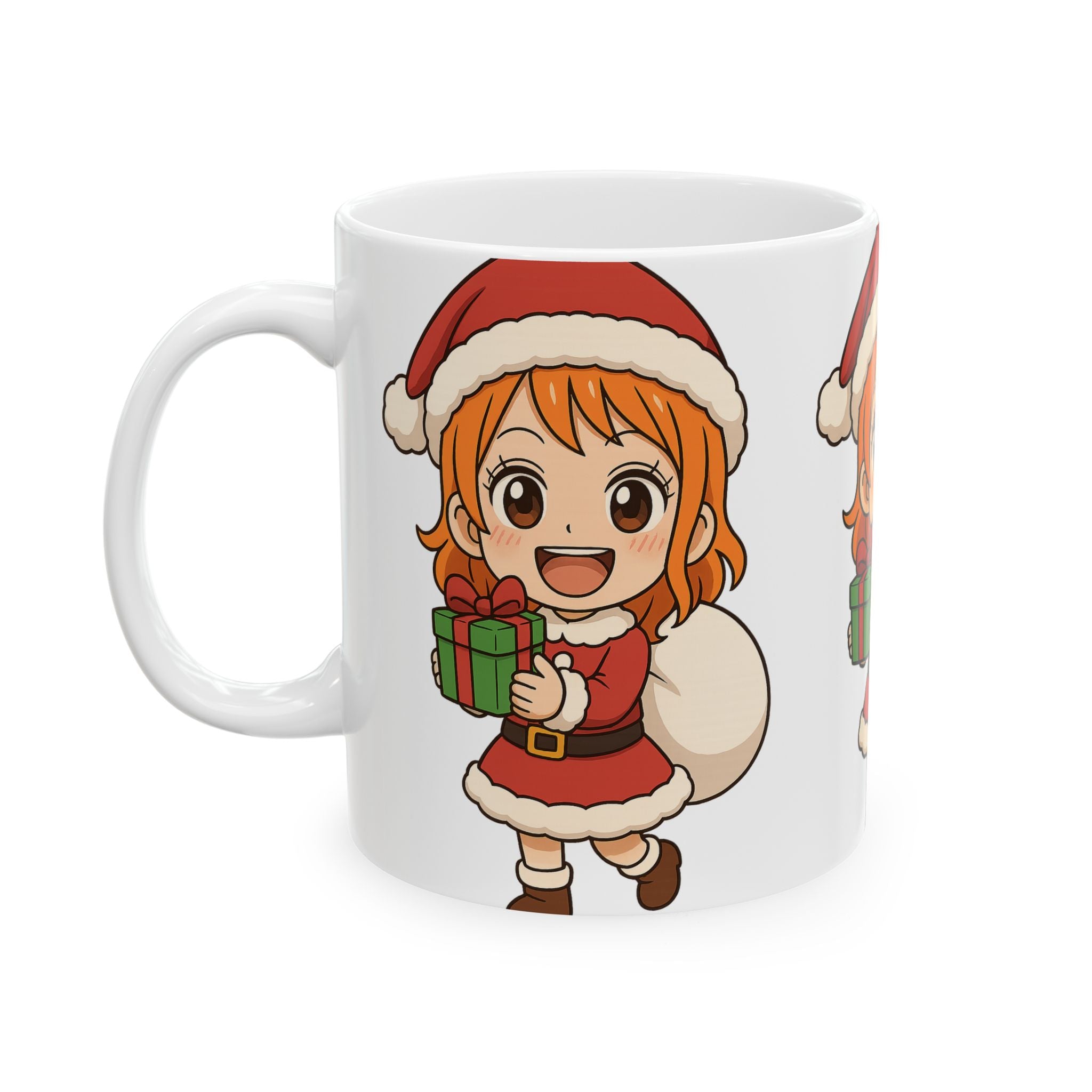 Christmas Nami Anime Ceramic Mug, (11oz, 15oz)