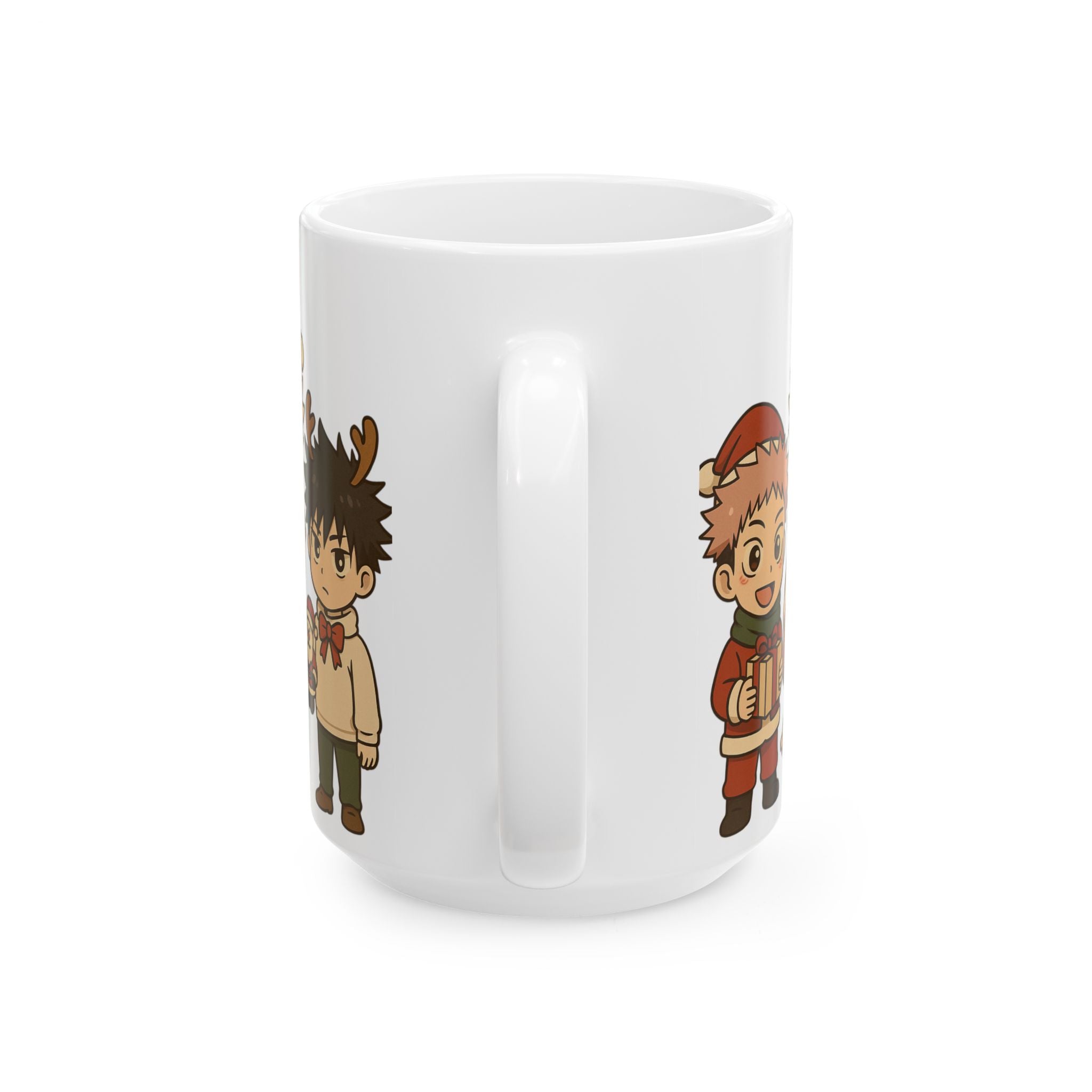 Jujutsu kaisen Christmas Anime Ceramic Mug, (11oz, 15oz)