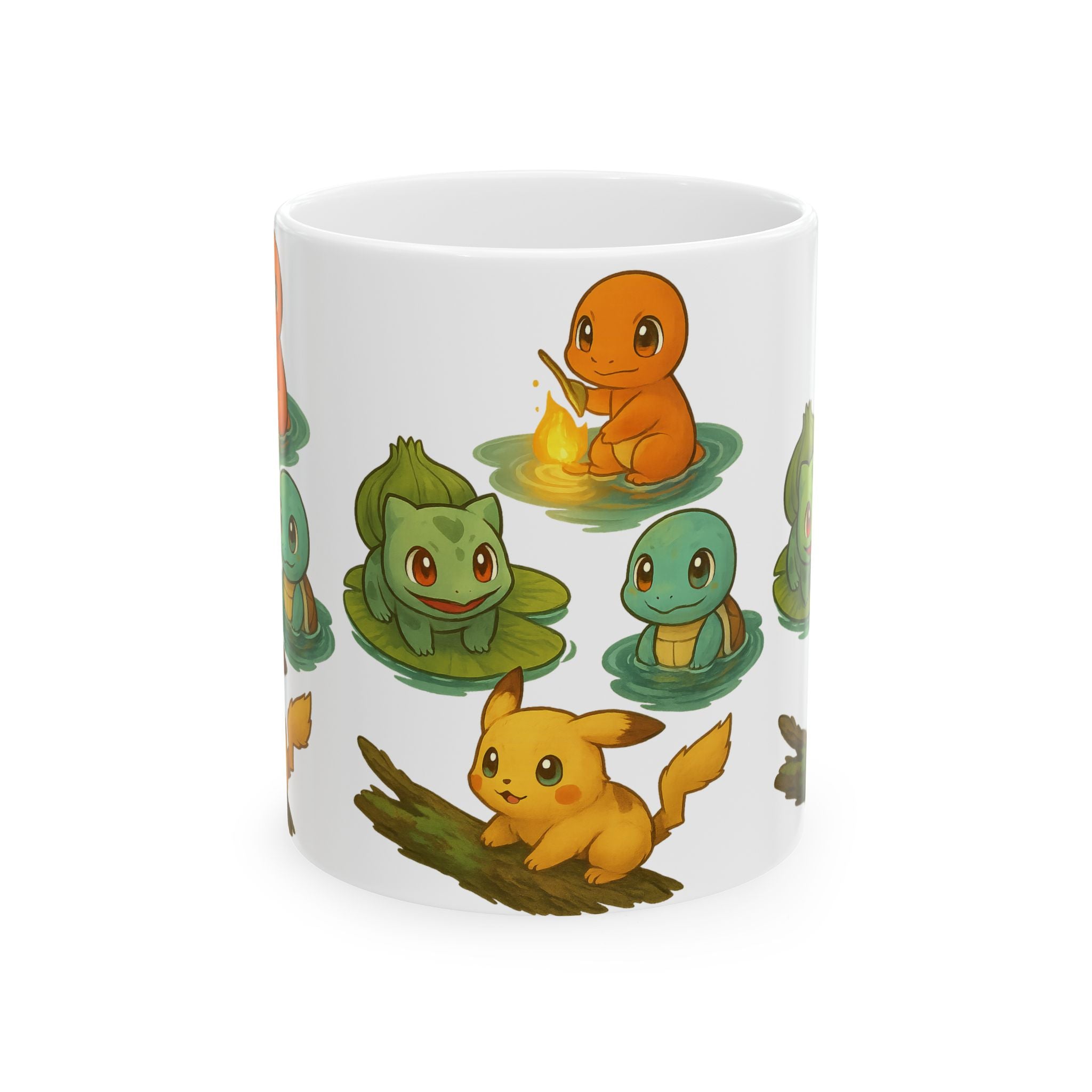 Chibi Anime Ceramic Mug, (11oz, 15oz)
