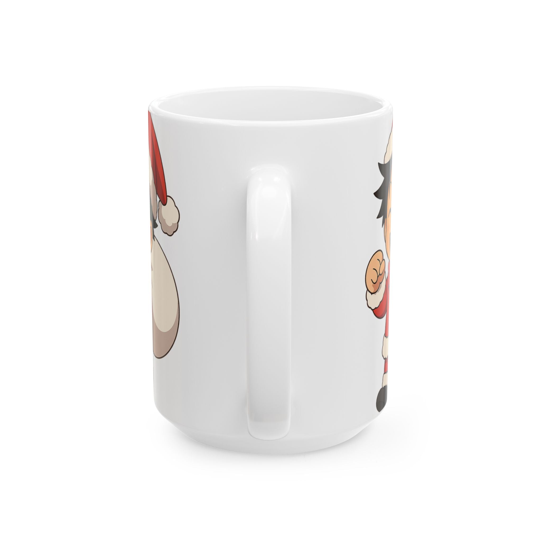 Christmas Luffy Anime Ceramic Mug, (11oz, 15oz)