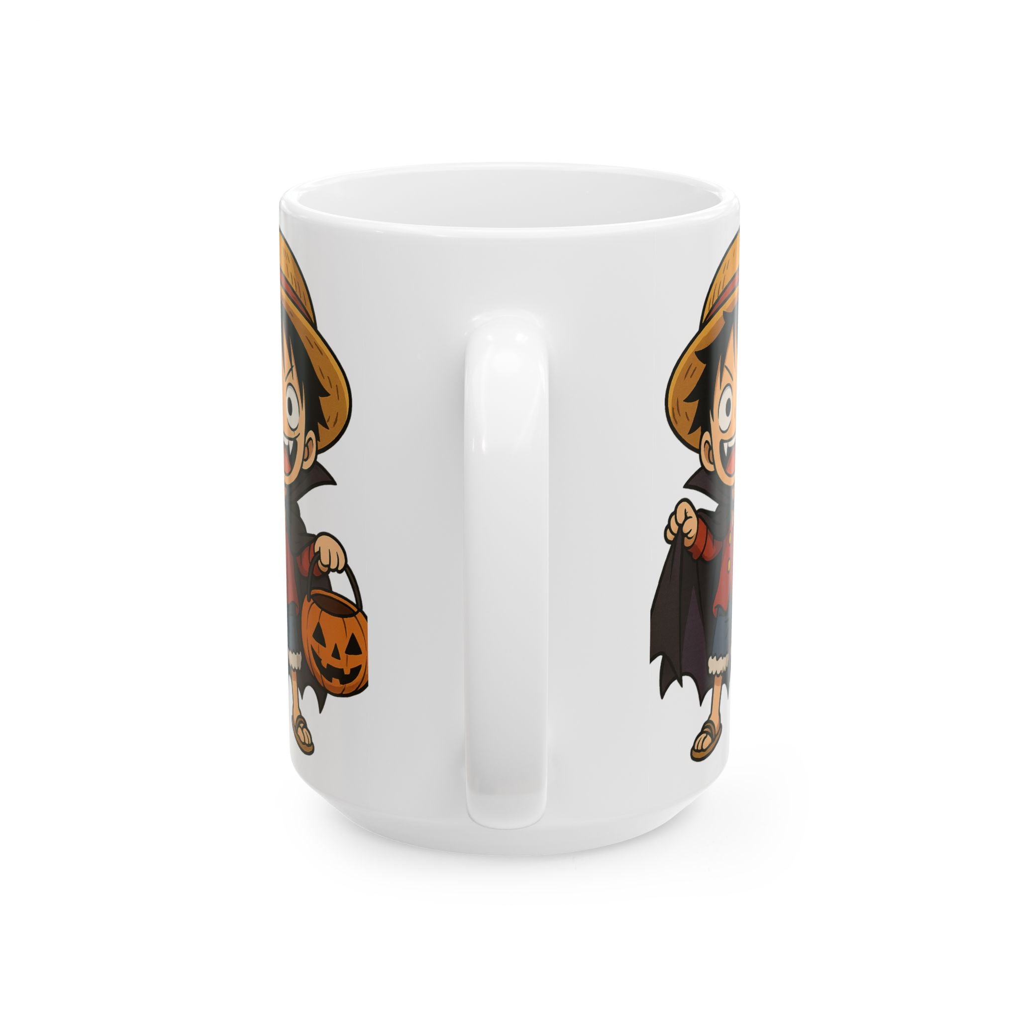 Halloween Luffy Anime Ceramic Mug, (11oz, 15oz)