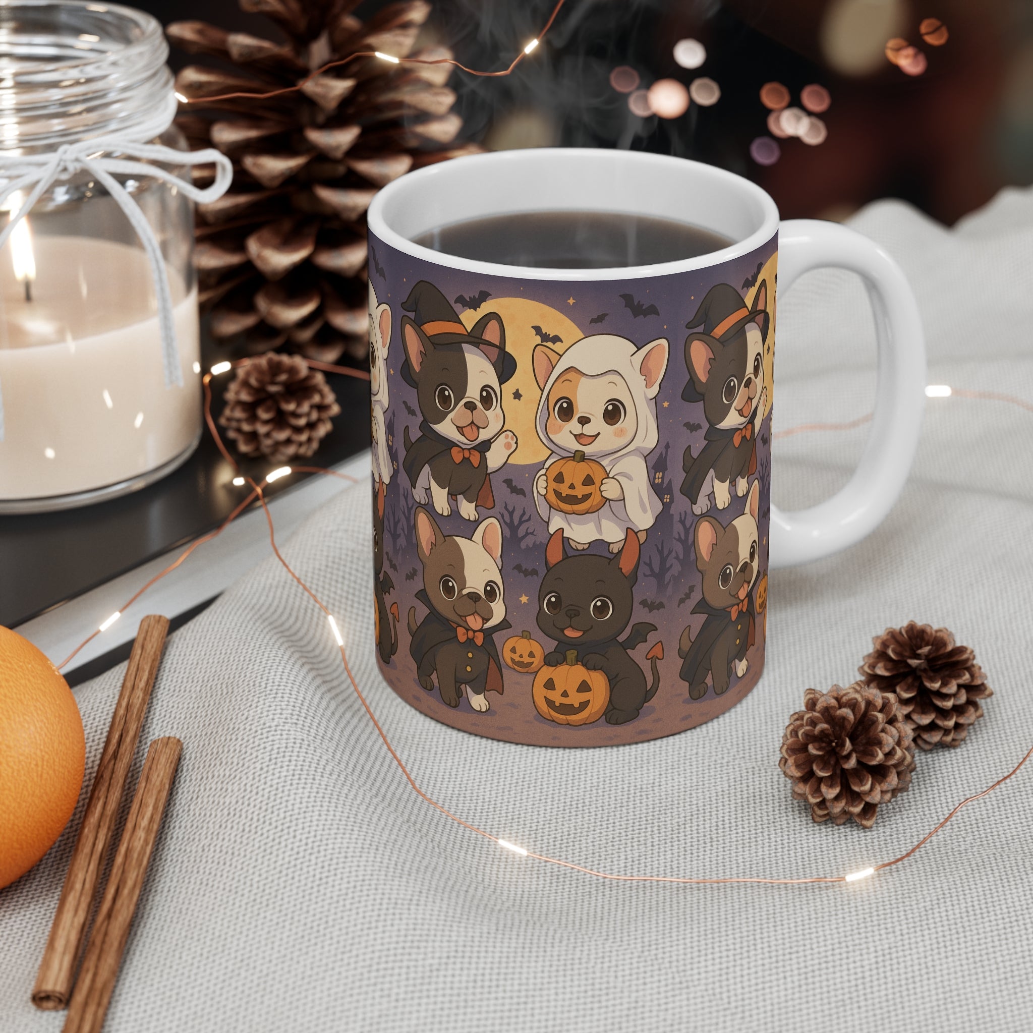 Frenchie Halloween Mug 11oz