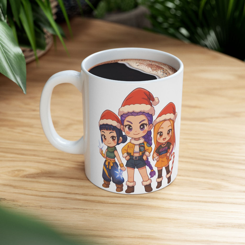 Christmas Kpop Demon hunters Ceramic Mug, (11oz, 15oz)