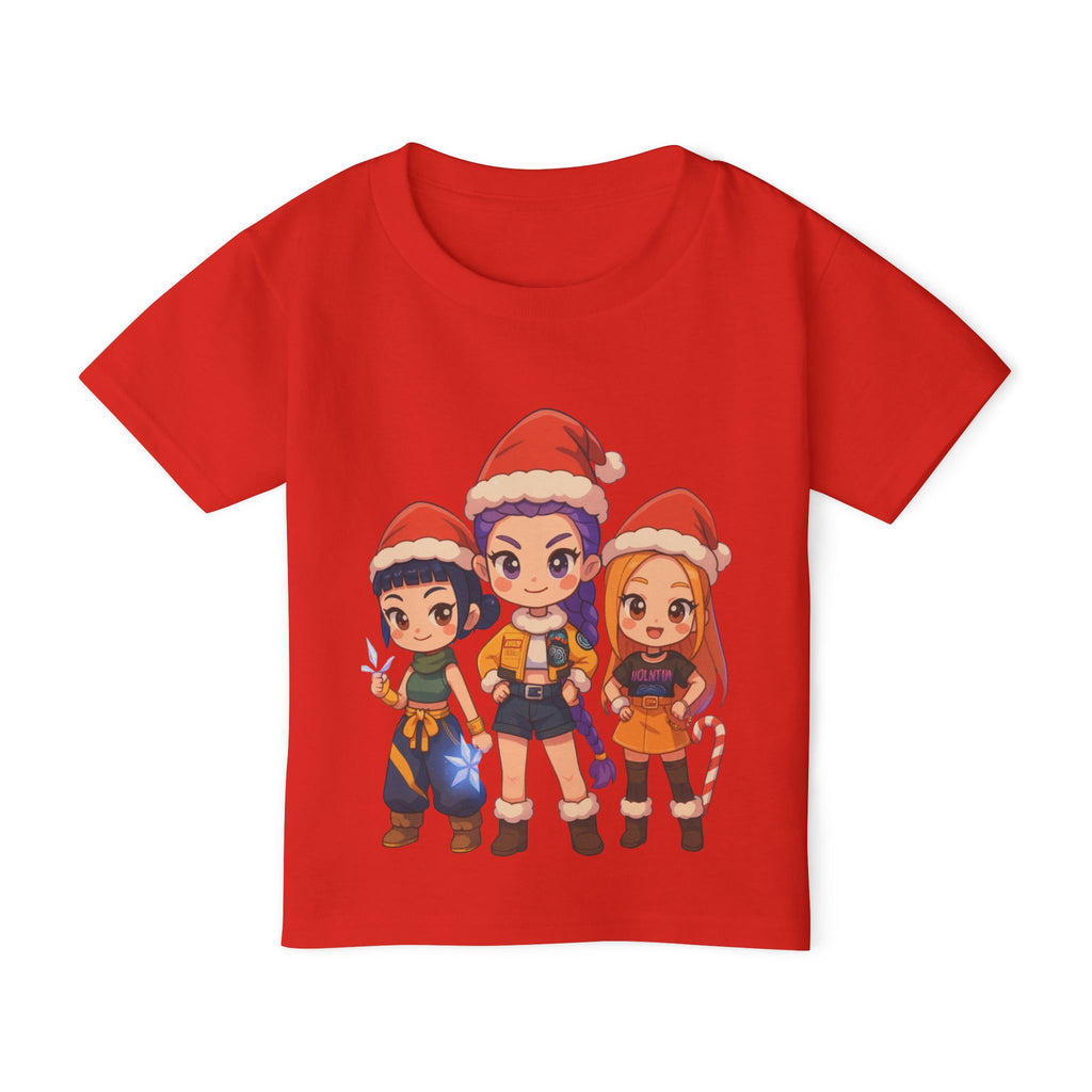 Kpop Demon Hunter Christmas Anime Heavy Cotton™ Toddler T-shirt