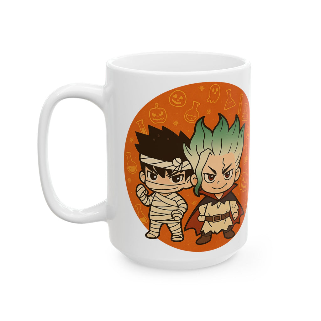 Dr Stone Anime Halloween Ceramic Mug, (11oz, 15oz)