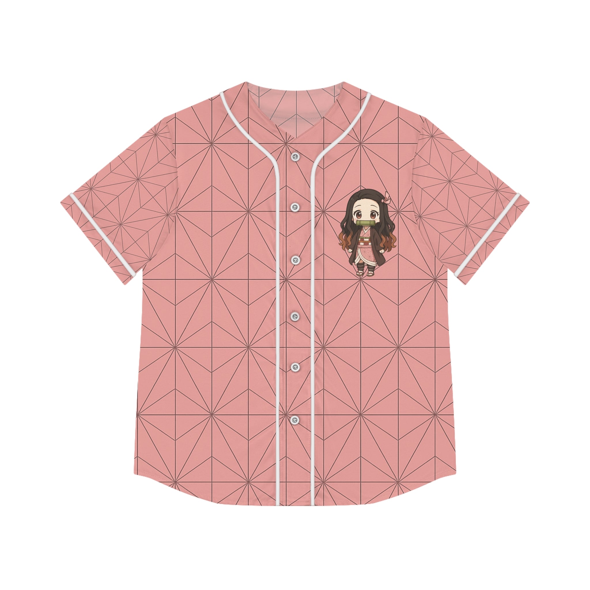Nezuko Women's Baseball Jersey (AOP)