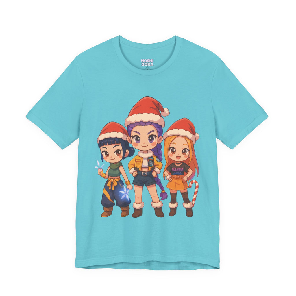 Kpop Demon Hunter Christmas Unisex Jersey Short Sleeve Tee