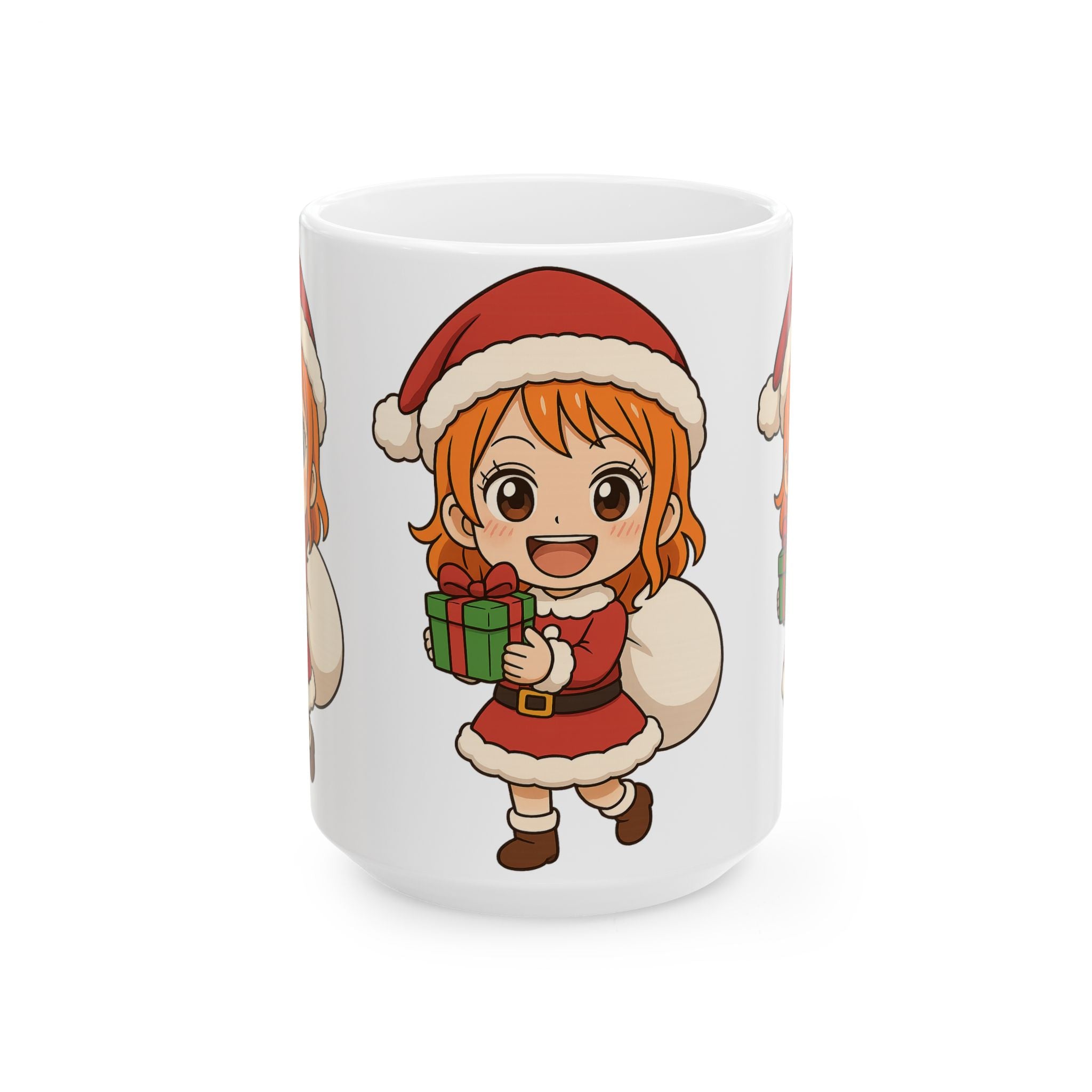 Christmas Nami Anime Ceramic Mug, (11oz, 15oz)