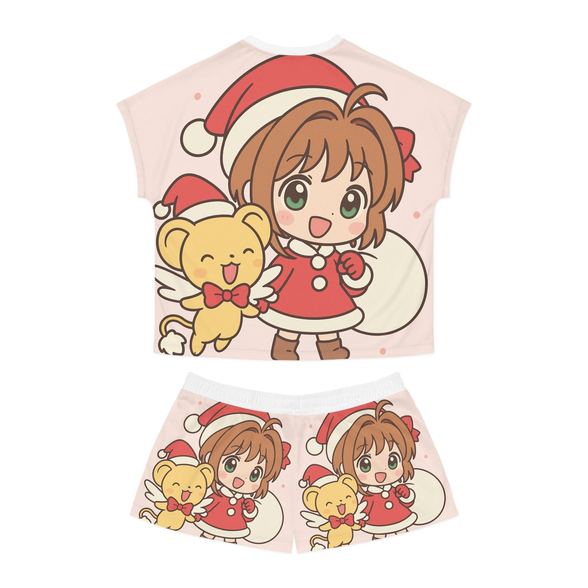 Sakura Christmas Women's Short Pajama Set