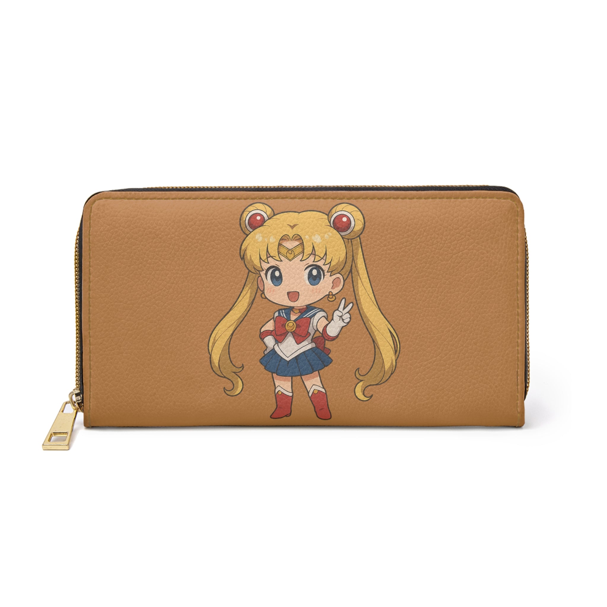 Sailor Moon Zipper Wallet, Japanese Cartoon Character Money Holder, Manga Graphic Print Purse, Anime Lover Gift, Comic Book Wallet, Geek