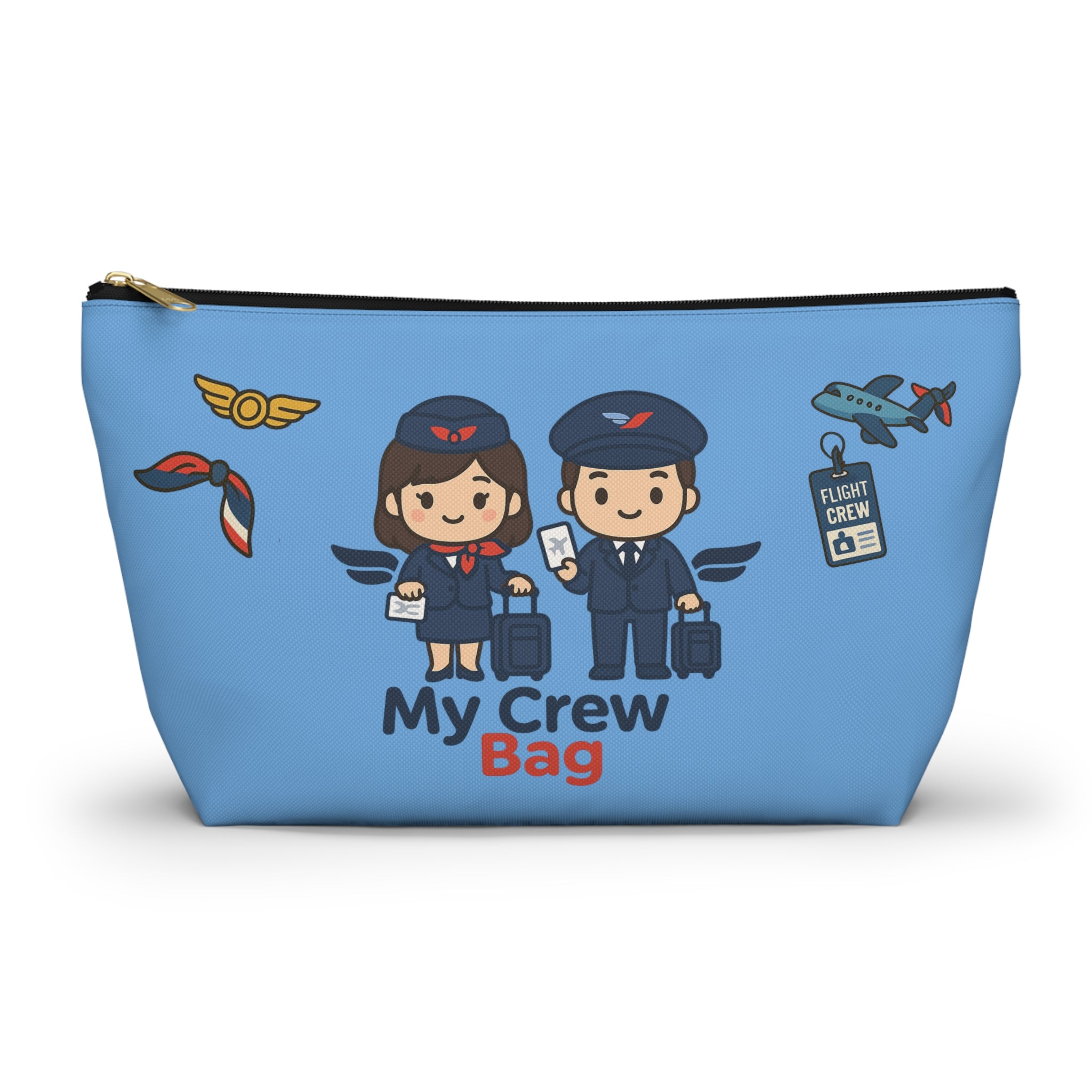 Flight Crew Accessory Pouch w T-bottom