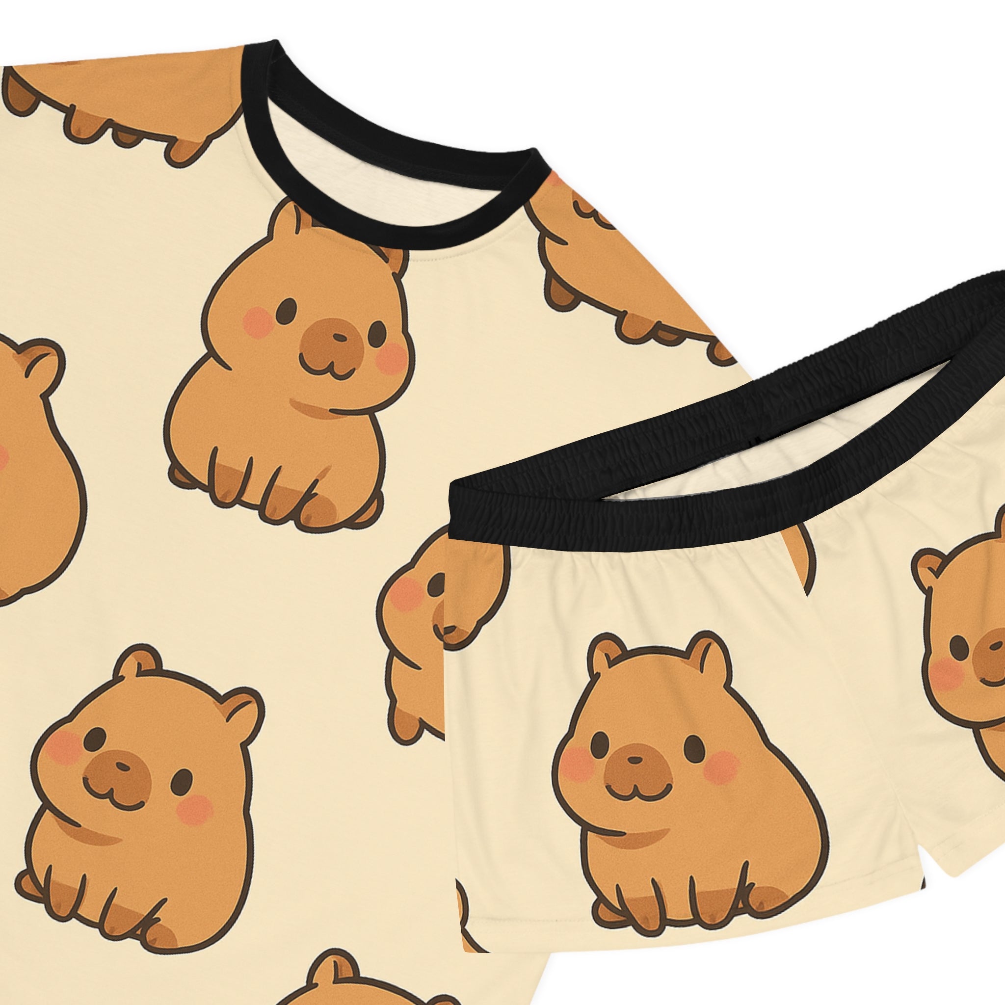 Capybara Women's Short Pajama Set