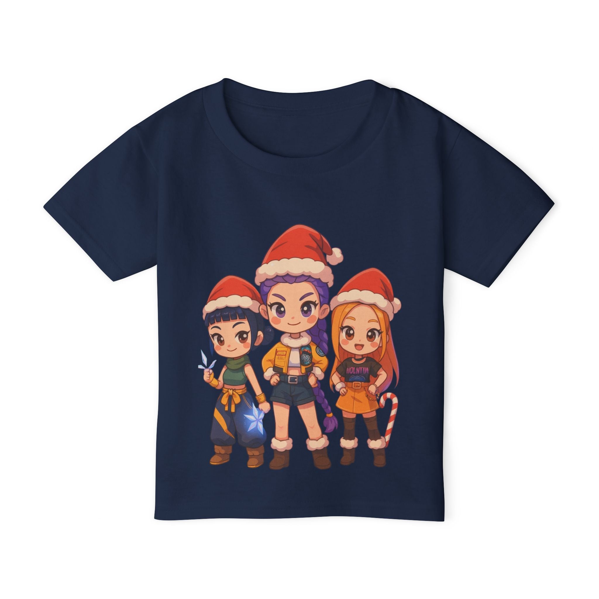 Kpop Demon Hunter Christmas Anime Heavy Cotton™ Toddler T-shirt