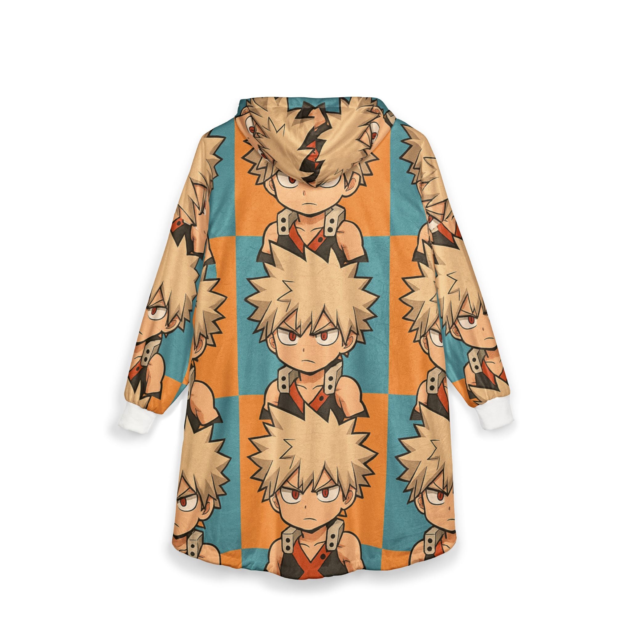 Bakugo Hooded Blanket, Japanese Style Wearable Blanket