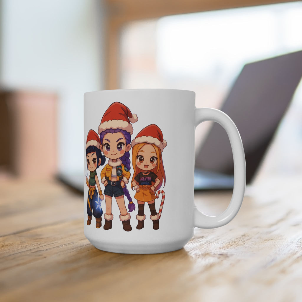 Christmas Kpop Demon hunters Ceramic Mug, (11oz, 15oz)