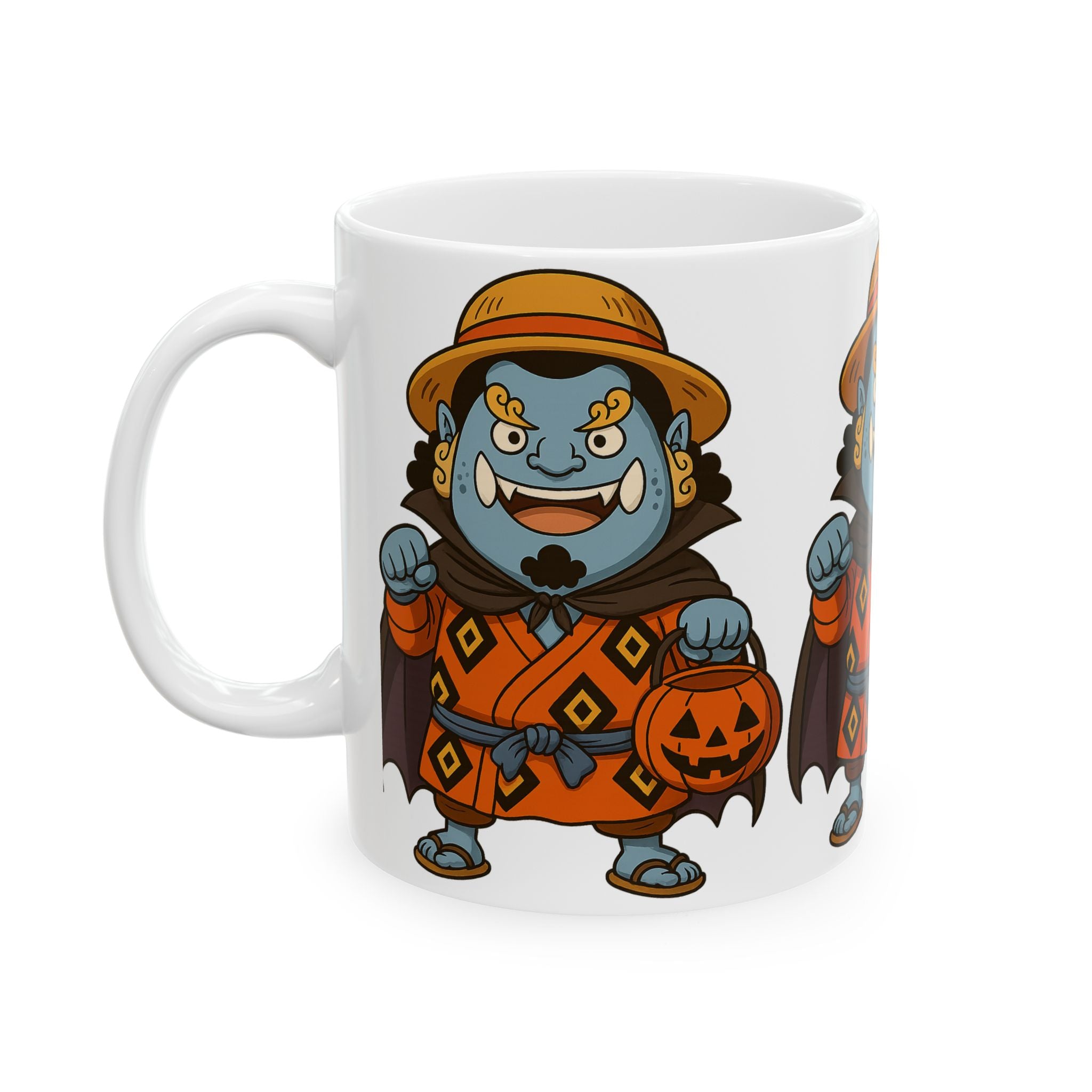 Halloween Jinbe Anime Ceramic Mug, (11oz, 15oz)